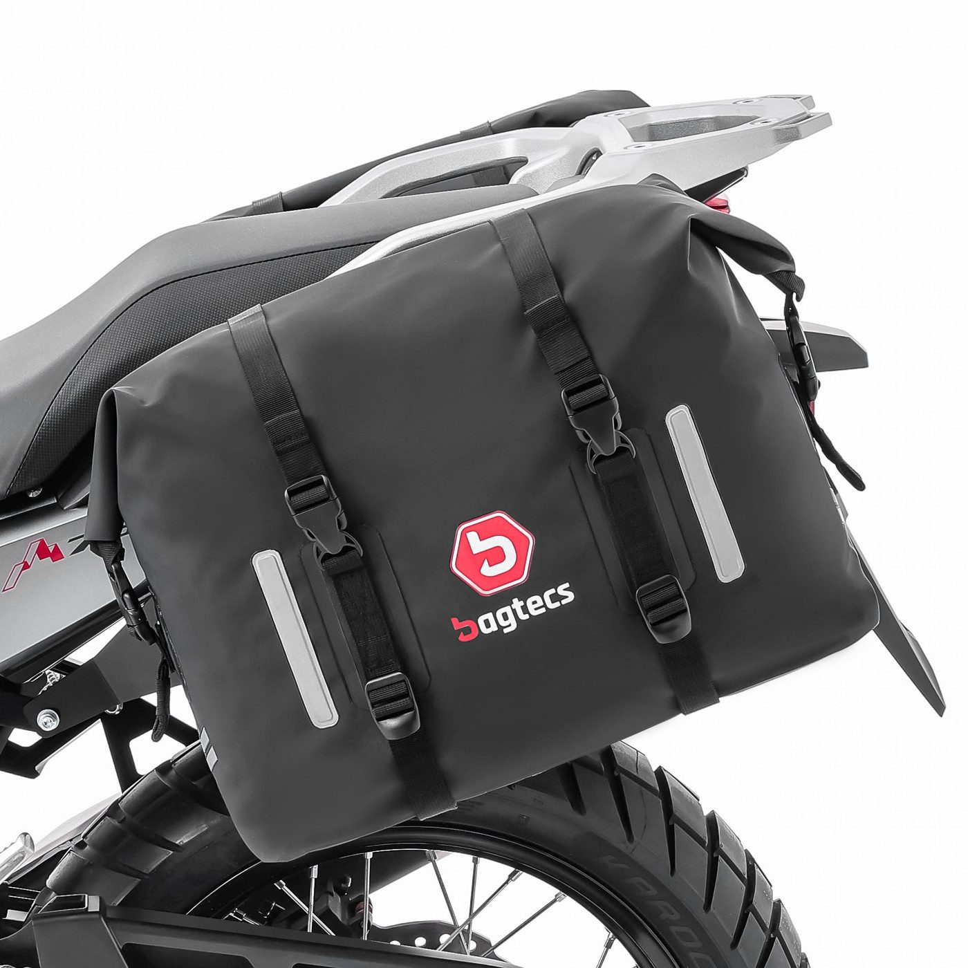 Bagtecs Reisetasche Set Satteltaschen WP8 + Seitenträger passend für Honda Transalp XL 750