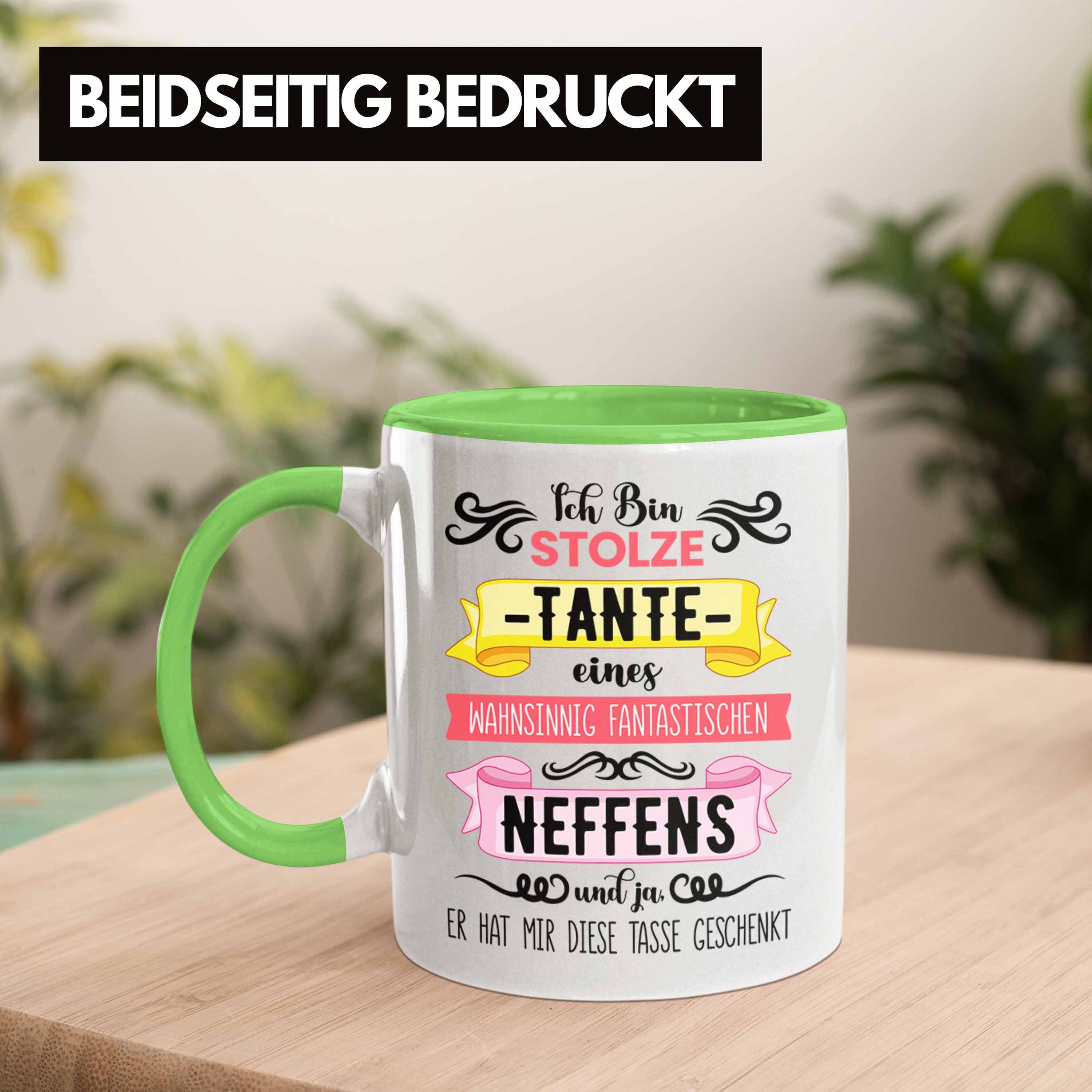 Geschenkidee Grün Tasse Tasse Neffe - Trendation Spruch Lustig von Geschenk Tante für Trendation
