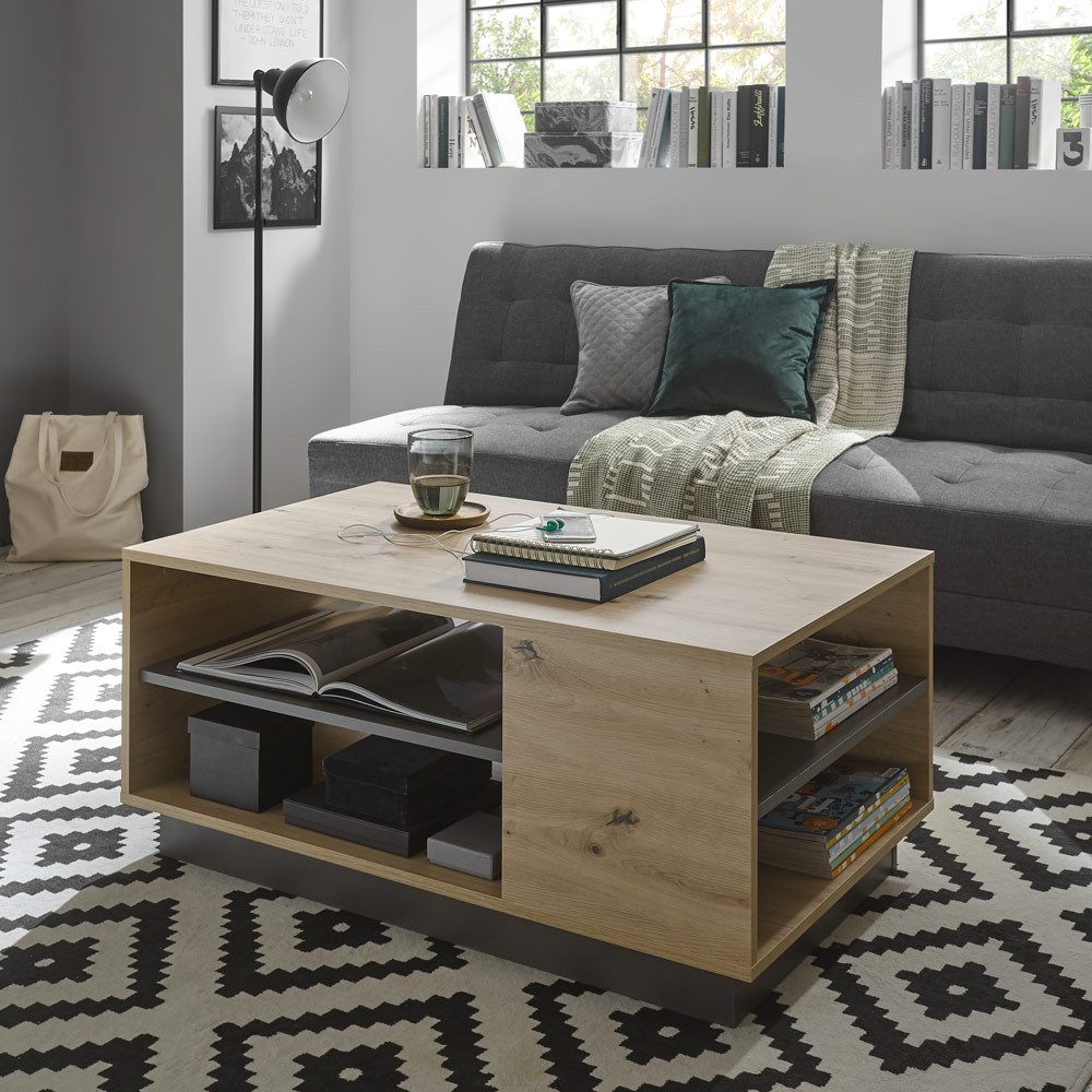 Lomadox Couchtisch CARDIFF-61, in Eiche Artisan günstig online kaufen