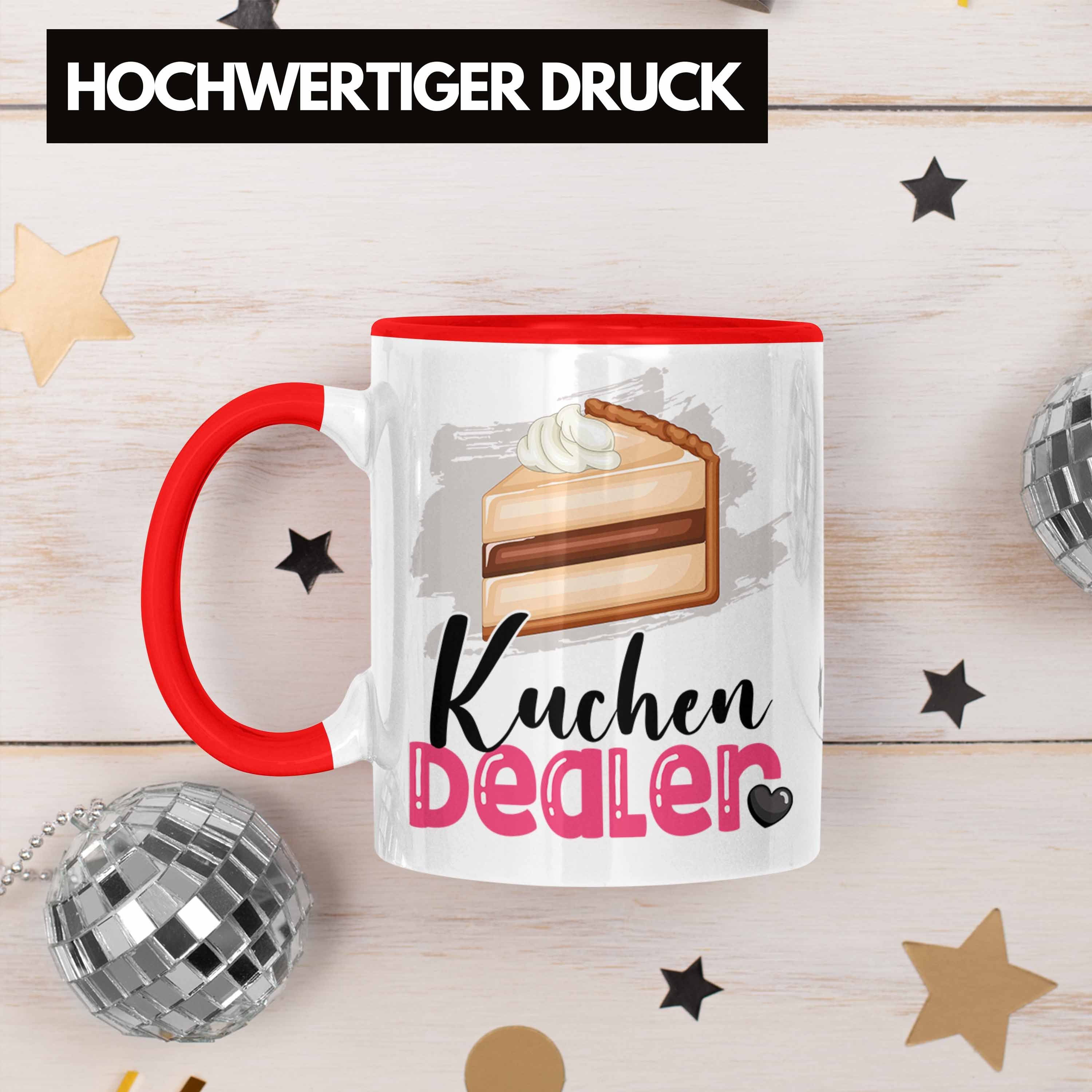 Kuchen Trendation Geburtstag Spruch für Geschenk Tasse Dealer Kuchenverkäufer Ges Rot Tasse