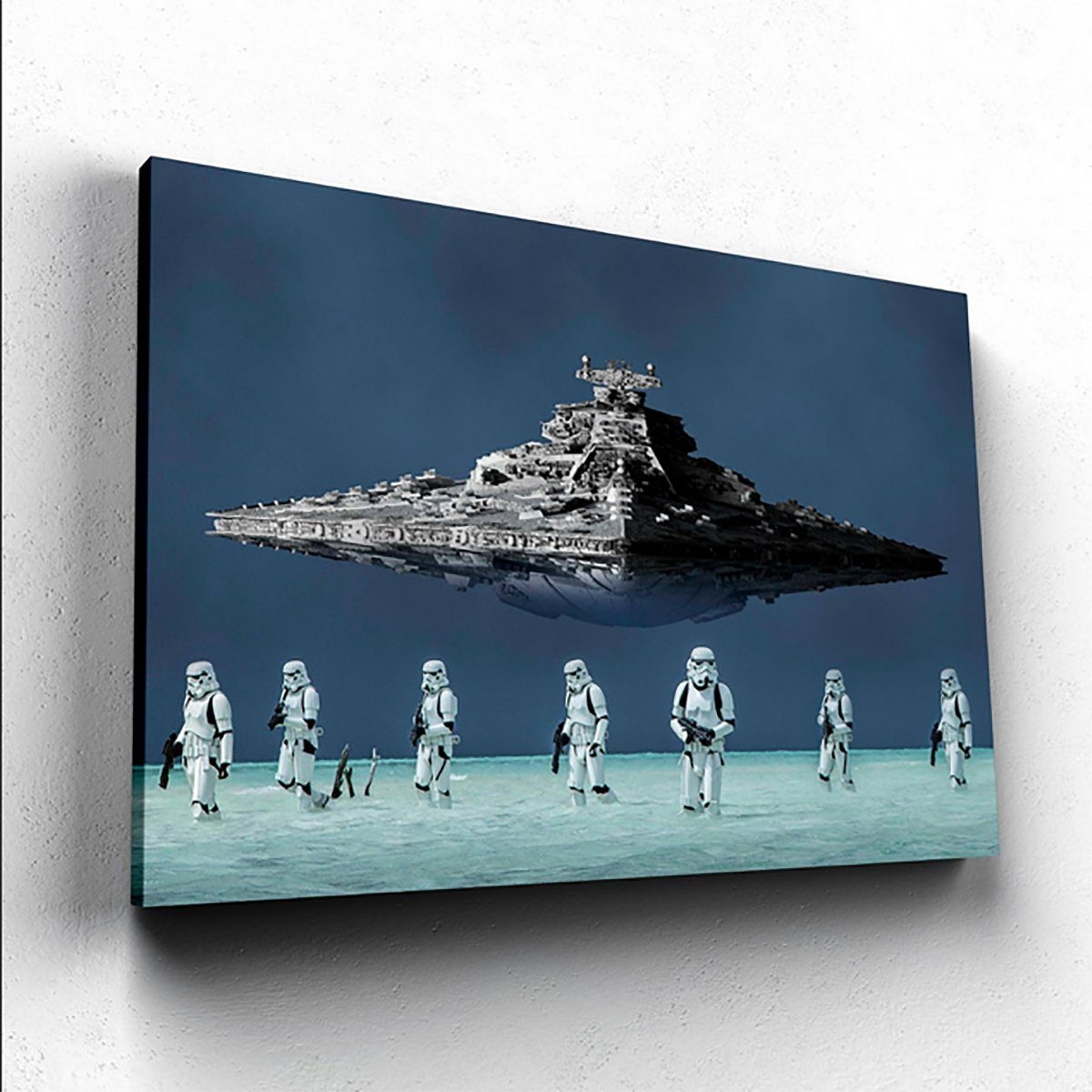 TPFLiving Kunstdruck (OHNE RAHMEN) Плакат - Leinwand - Wandbild, Disney Marvel - Star Wars - Lischtschwert - Impressionen (Leinwand Wohnzimmer, Leinwand Изображения, Kunstdruck), Leinwand bunt - Размер 40x45cm