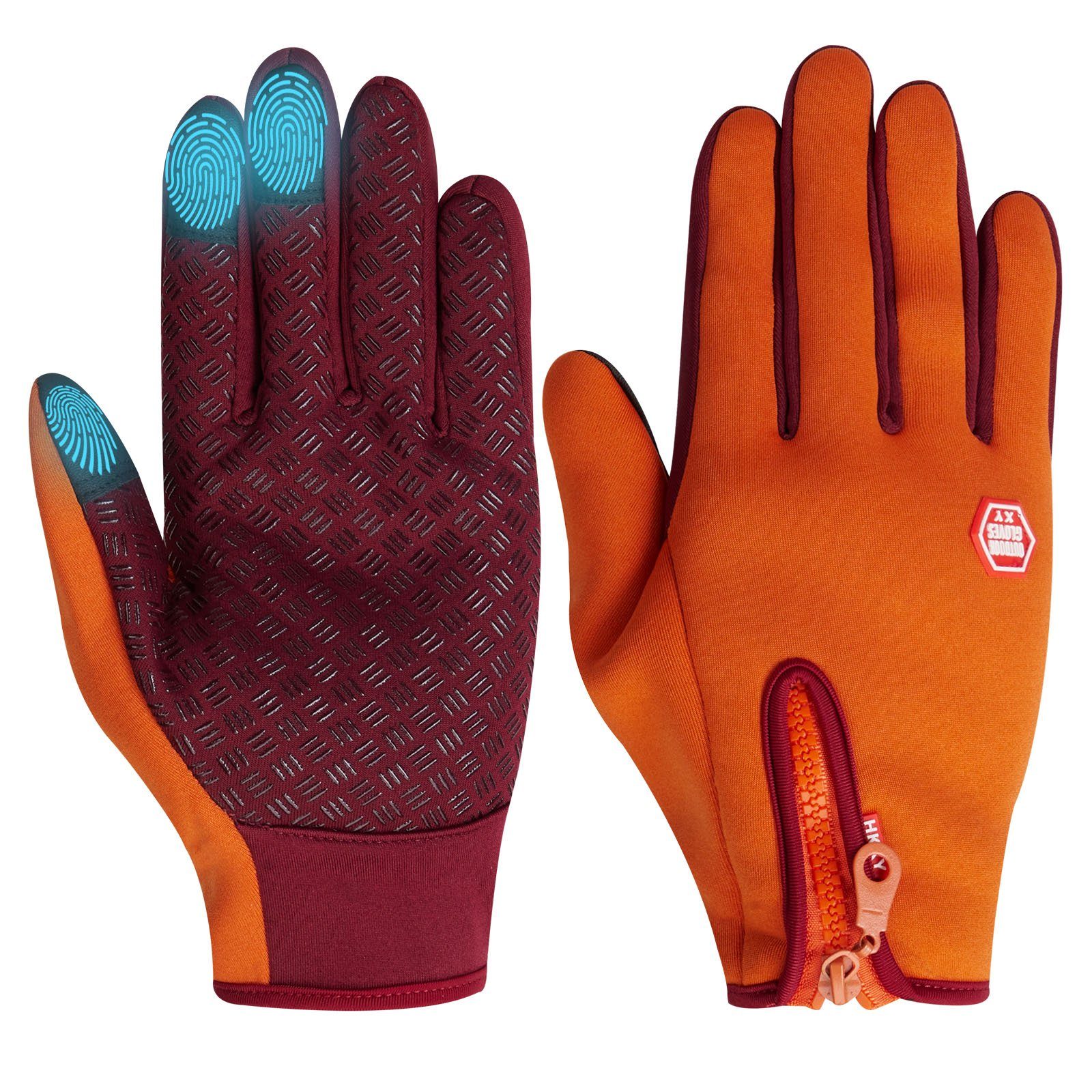 Sunicol Fleecehandschuhe Herren Damen Winter Outdoor Thermo Warm Touchscreen Перчатки (1 Paar Touchscreen Перчатки) rutschfestem Design