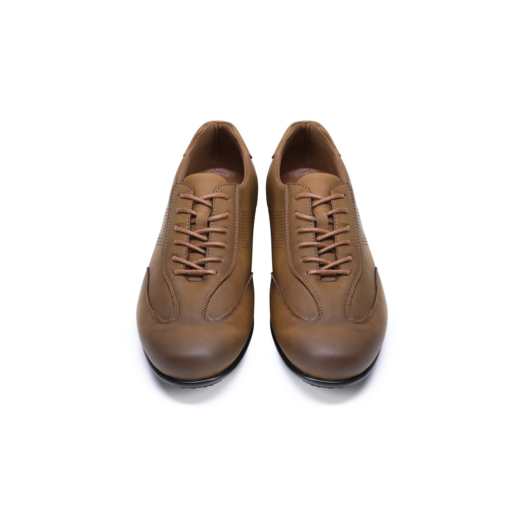 Allthemen Schnürschuh Herren Rundspitze Schnürschuhe mit Lüftungslöchern Bussiness