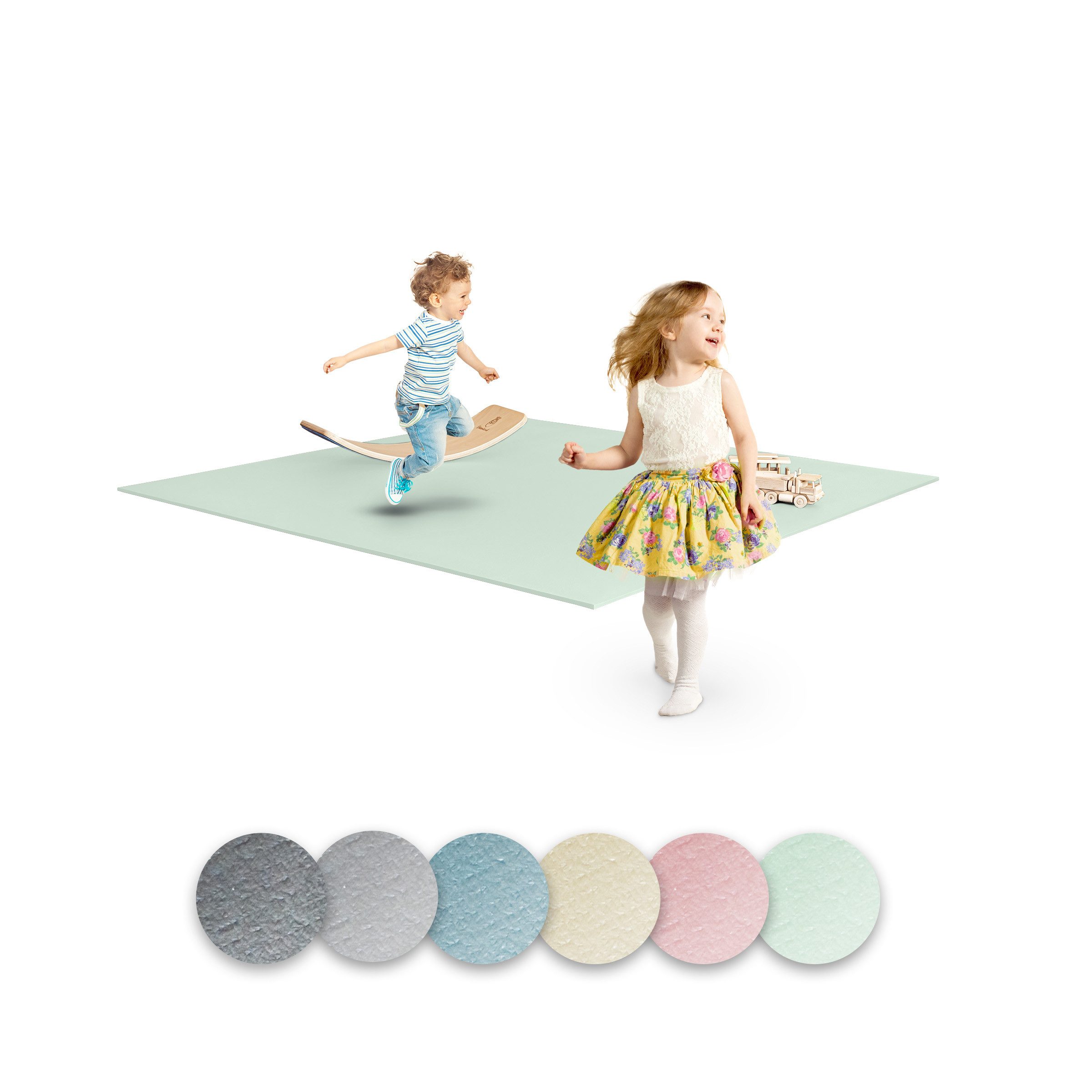 Ehrenkind Spielmatte Krabbelmatte Pro, rutschfeste Babymatte, Spielmatte (Exzellenter Schutz beim Spielen & Toben, Warm, isolierend & weich, 160x160 cm), Extra dick und soft, Made in Germany, Oeko-Tex 100, Spielmatte Baby