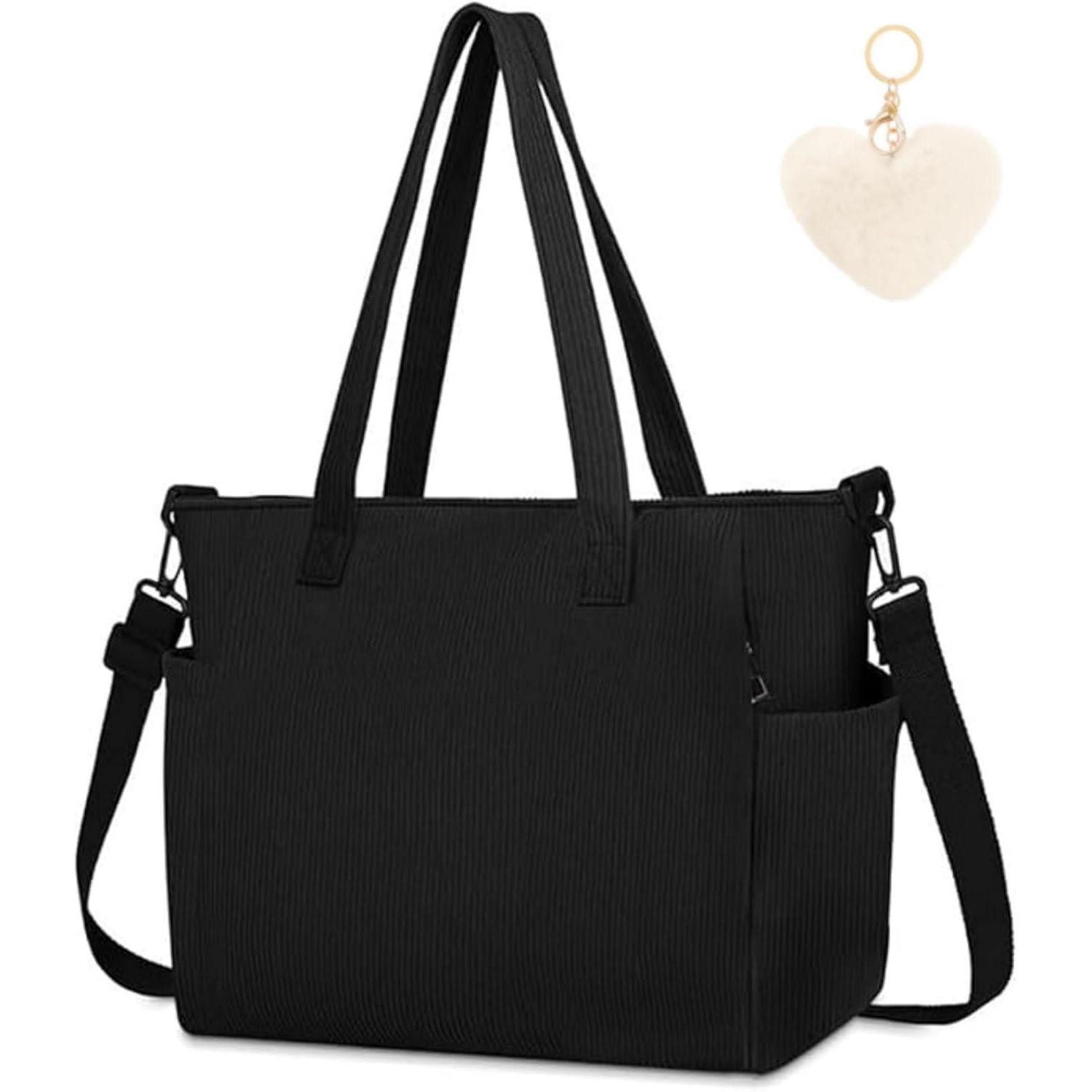 LuxusKollektion Handtasche Damen Kord Groß Handtasche Tote Bag Umhängetasch günstig online kaufen