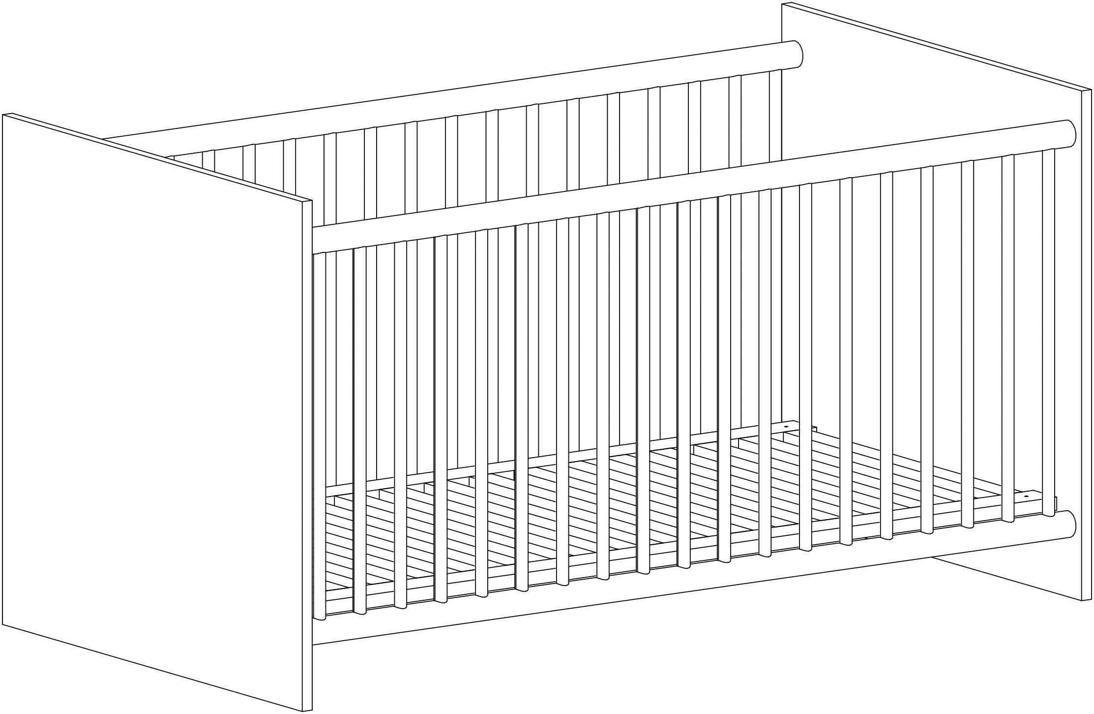 arthur berndt Babyzimmer-Komplettset und 3-teilig, »Matheo« (Set, 3-St), Wickelkommode Babyzimmer-Set aus Kinderbett bestehend Kleiderschrank