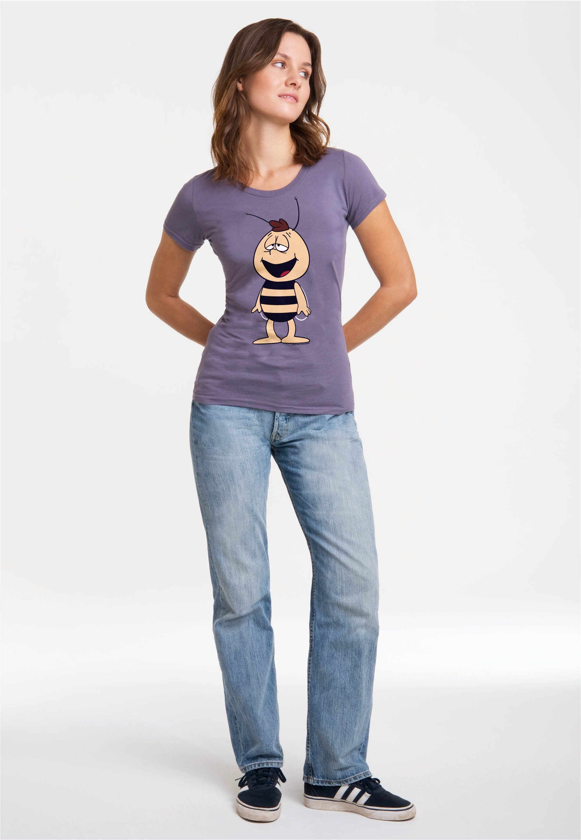 LOGOSHIRT T-Shirt Die Biene Maja - Willi mit coolem Print