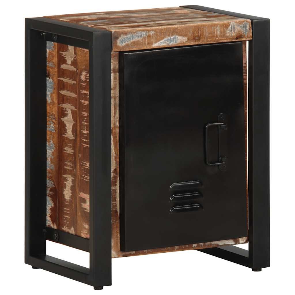 vidaXL Nachttisch Nachttisch Mehrfarbig 40x30x51 cm Altholz Massiv (1-St)