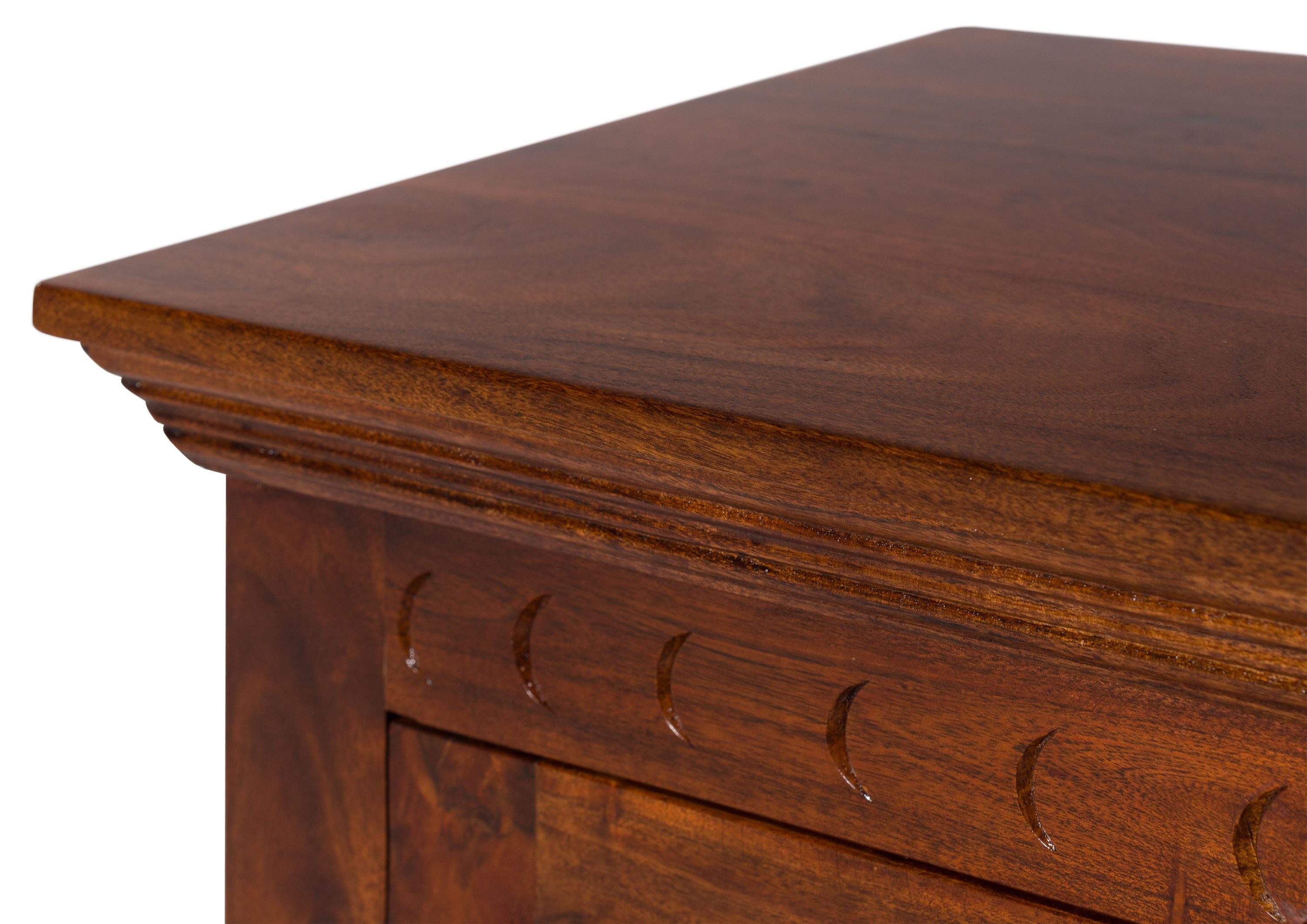 Massivmoebel24 Sideboard OXFORD Akazie Massivholz dunkelbraun (Massivholz montiert 79 kg OXFORD #513), Akazie 150x45x cm (BxTxH) dunkelbraun lackiert – Bild 4 von 5