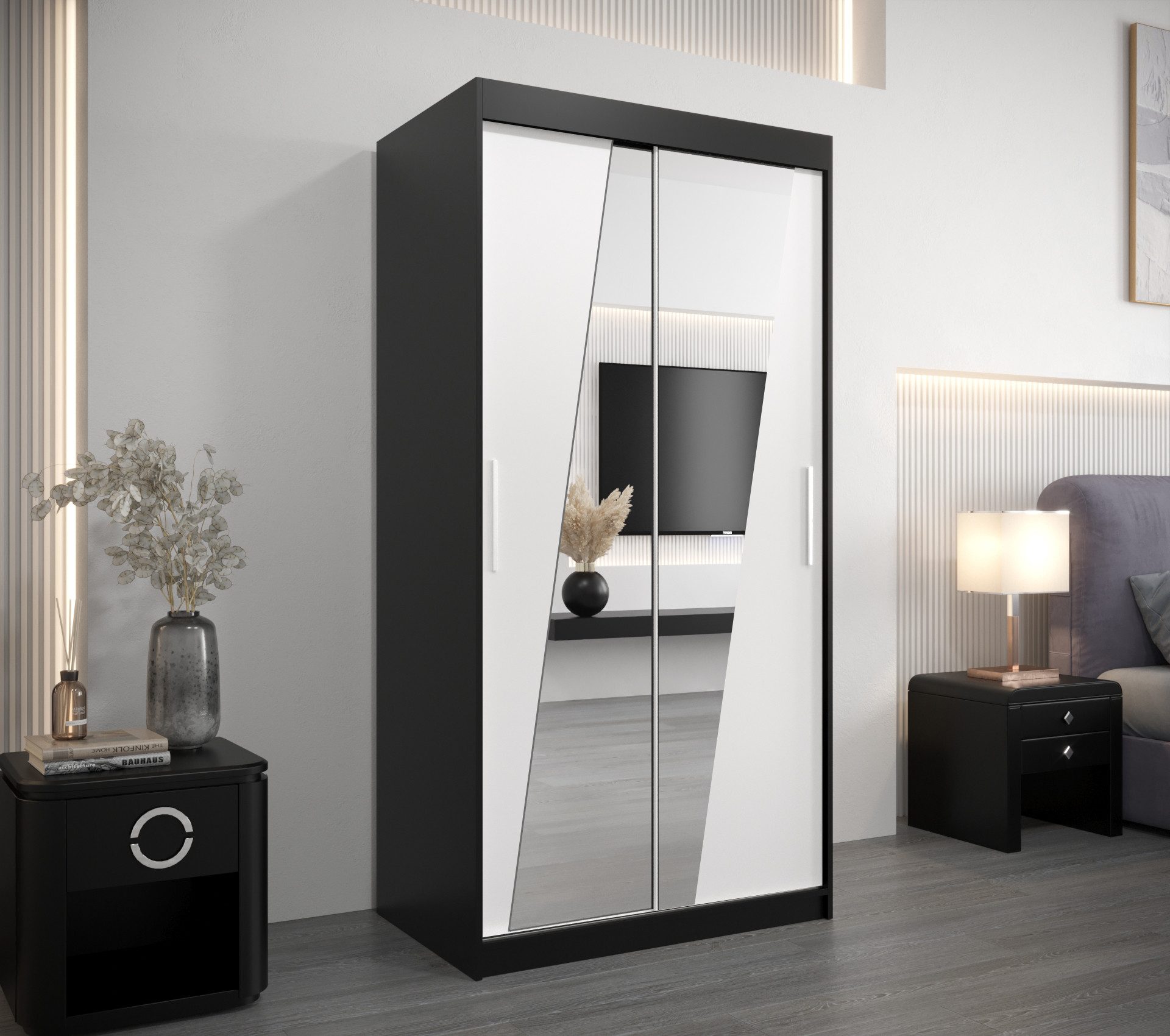 ABIKS MÖBEL Schwebetürenschrank RHOMB Schlafzimmerschrank - günstig online kaufen