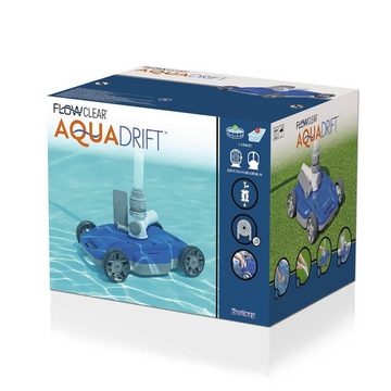 Bestway Poolroboter Flowclear AquaDrift, Auto Pool Cleaner pumpenbetriebener, autonomer Poolroboter, blau