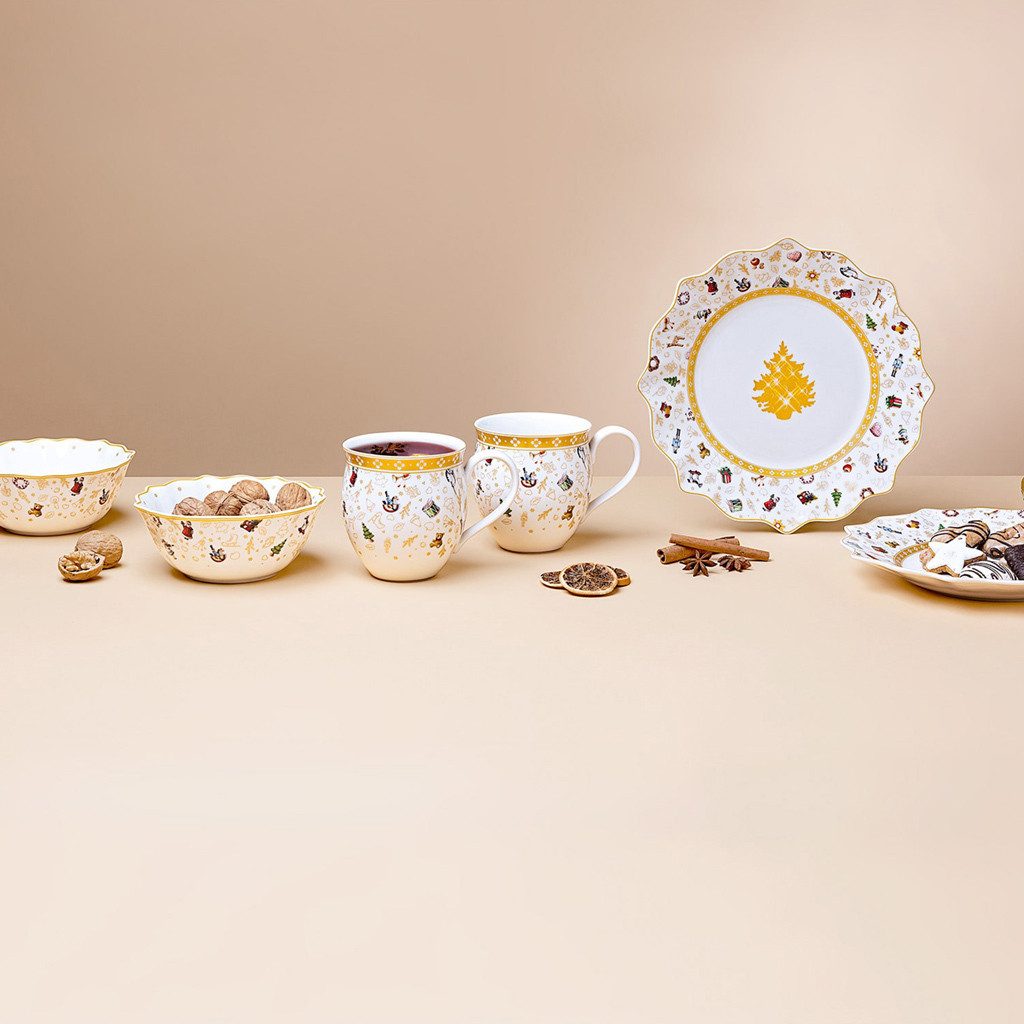 Villeroy & Boch Frühstücks-Geschirrset Toy's Delight Frühstücks-Set 6er Set (6-tlg), 2 Personen, Porzellan