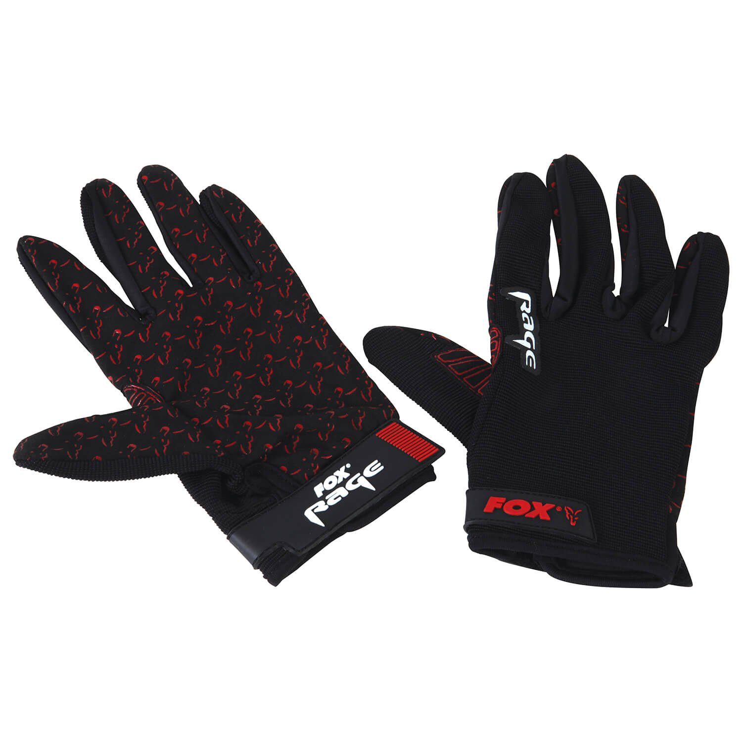 Angelhandschuhe Fox Rage Power Grip Angelhandschuh schwarz rot
