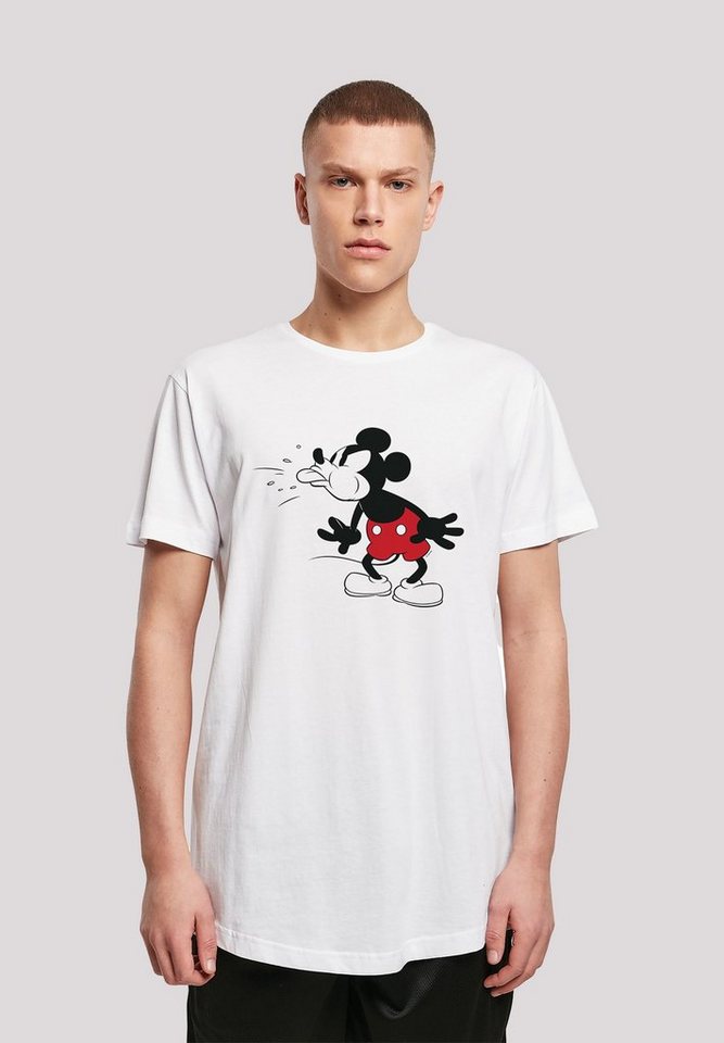 F4NT4STIC T-Shirt Disney Micky Maus Print, Extra lang geschnittenes Herren T -Shirt