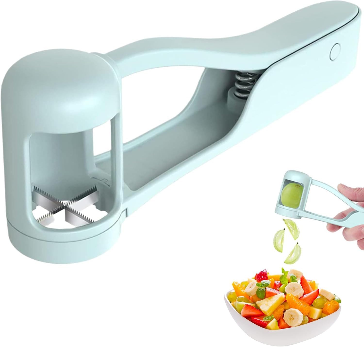 FELIXLEO Entkerner Traubenschneider Kirschtomaten Schneider Obst Viertel Baby Küche, (1-tlg)