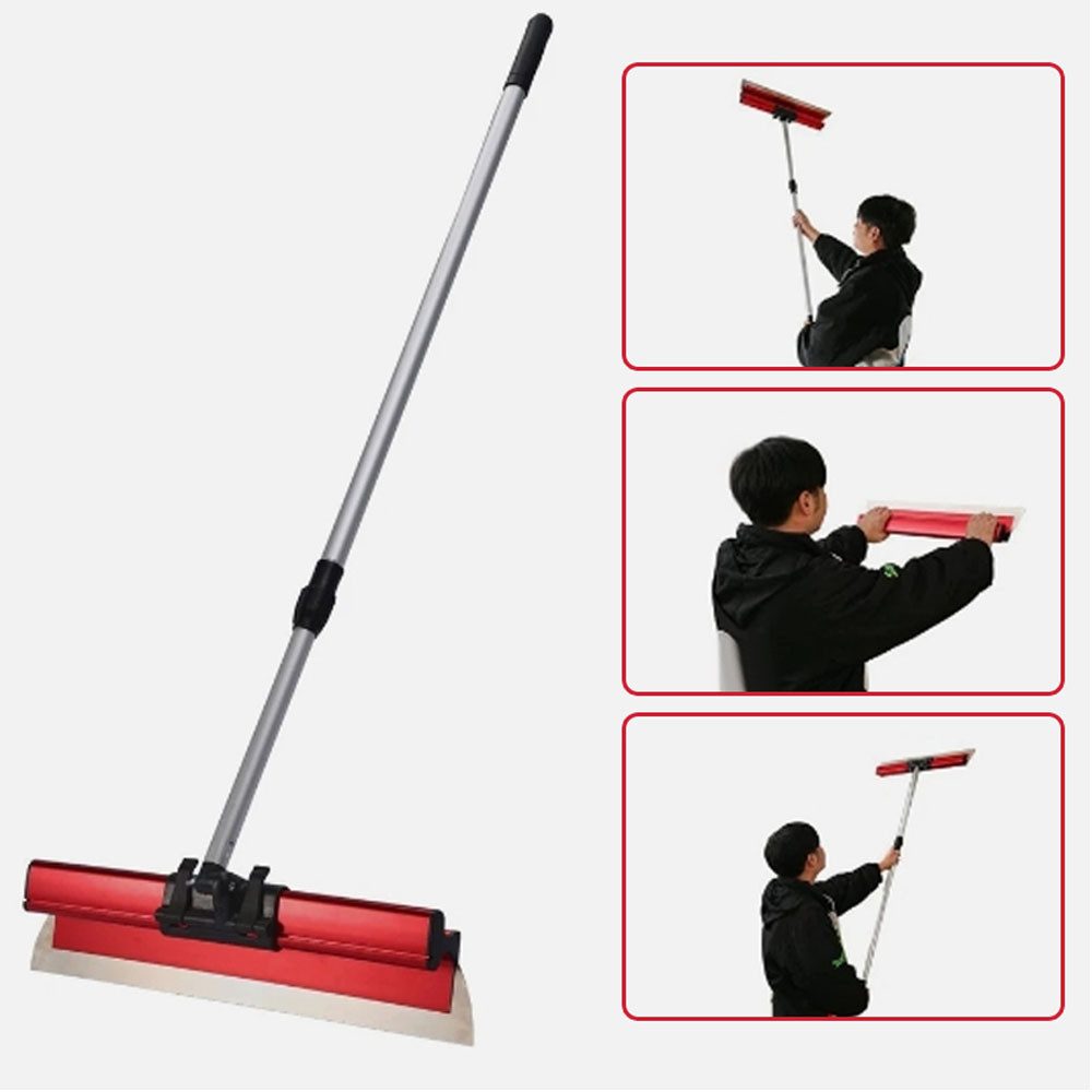 GarveeMore Dichtungsschaber Langstab-Wandspachtel-Set Zement, Gips, Farbe, Edelstahlkratzer