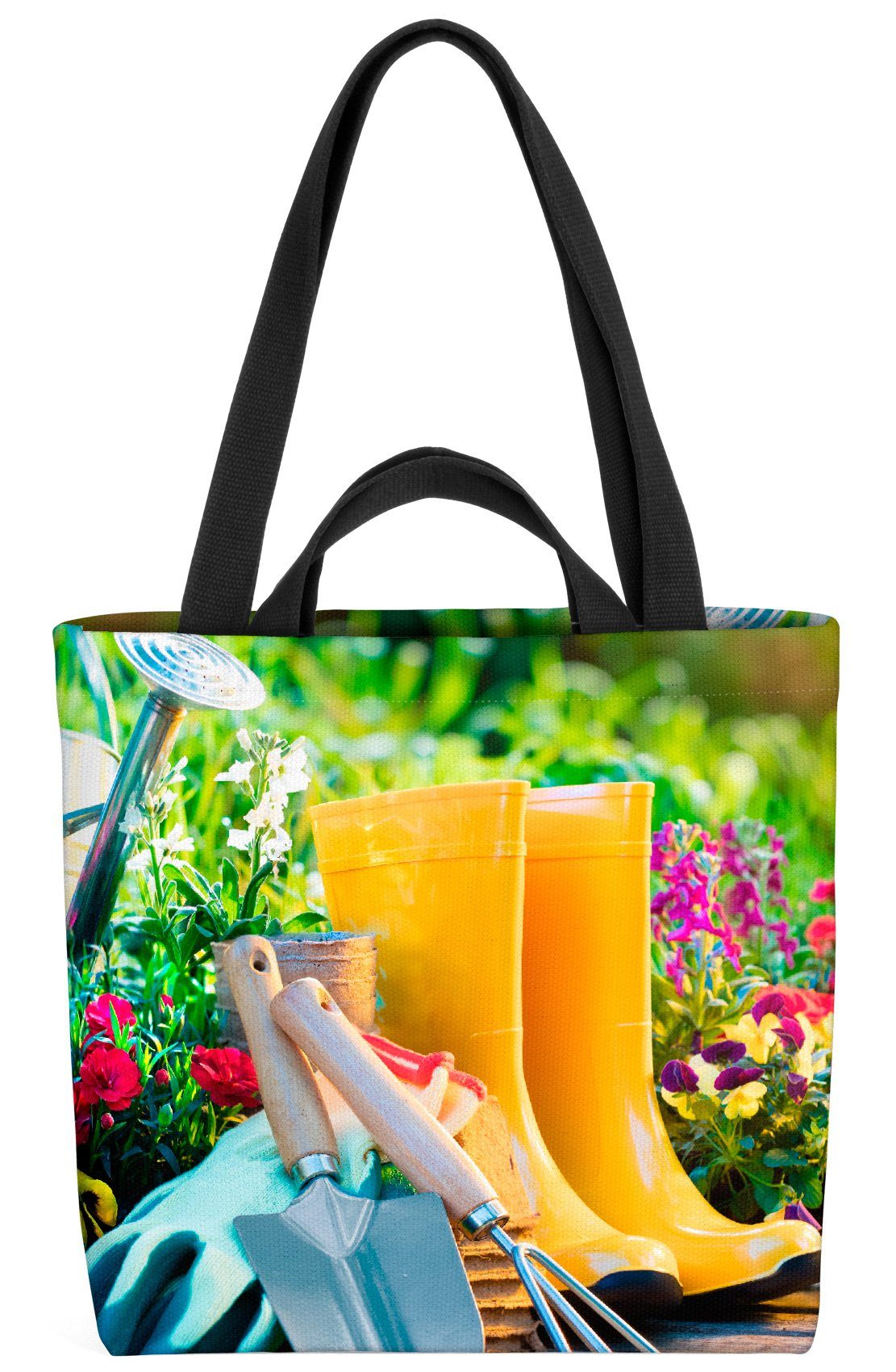 VOID Henkeltasche (1-tlg), Garten Werkzeug Blumen Gartenarbeit gärtnern Blumen Sommer Frühling S