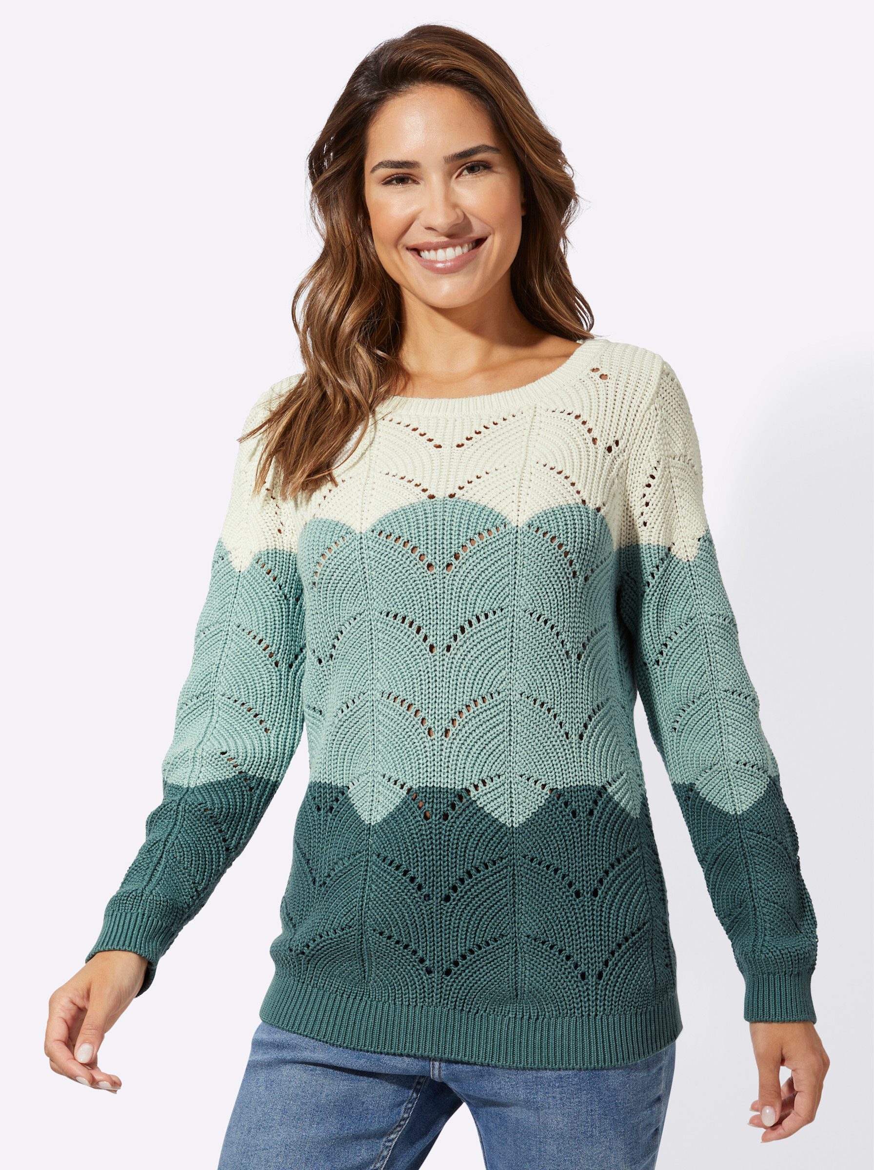 Strickpullover Ajourpullover
