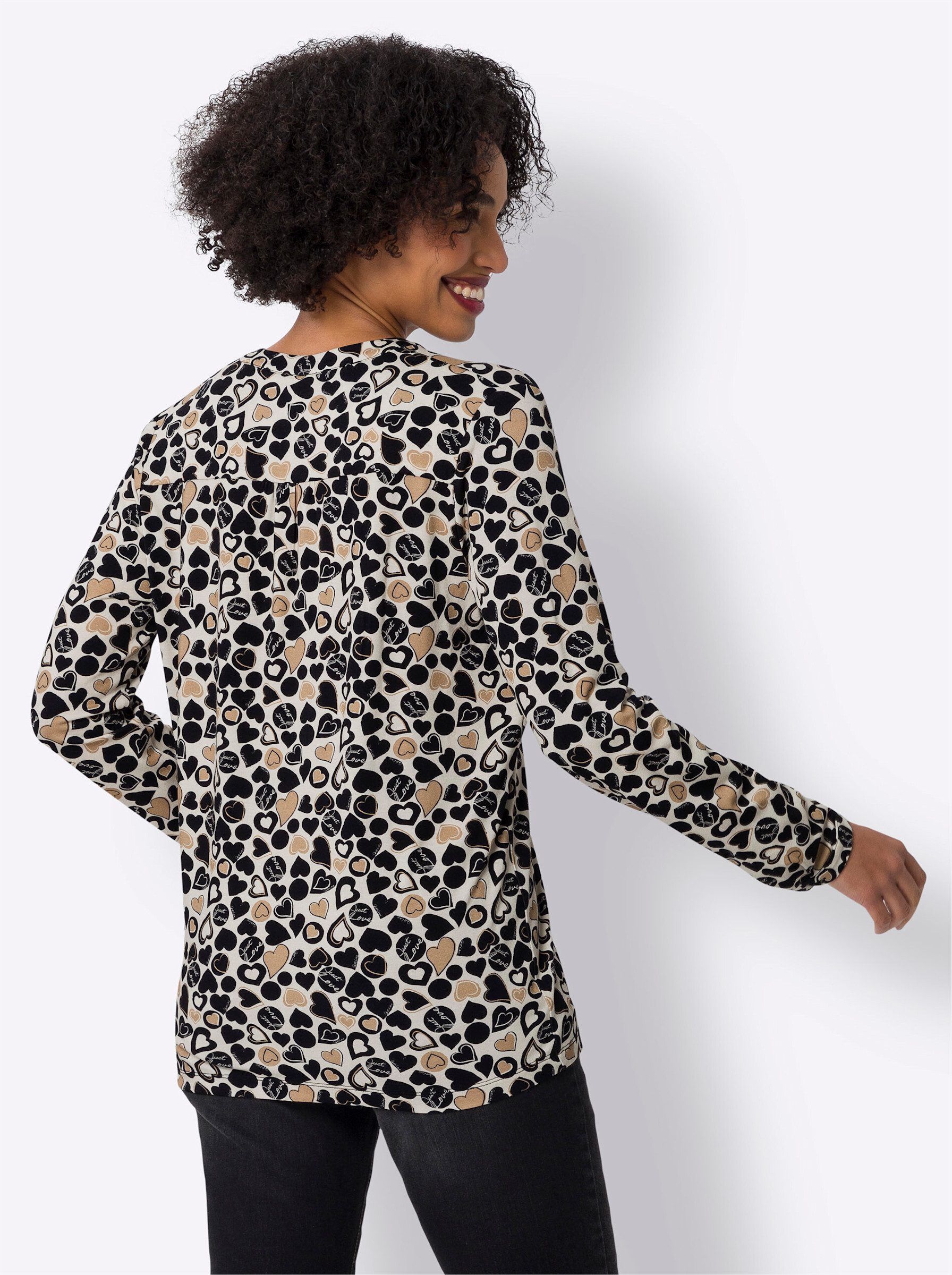 heine Klassische Bluse Jersey-Bluse günstig online kaufen