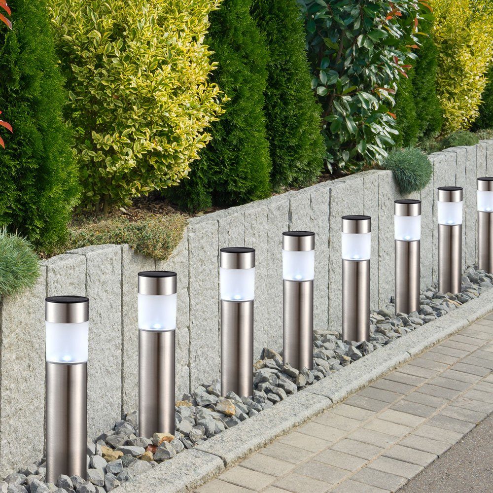 LED Gartenleuchte, LEDLeuchtmittel fest verbaut, 8er Set LED