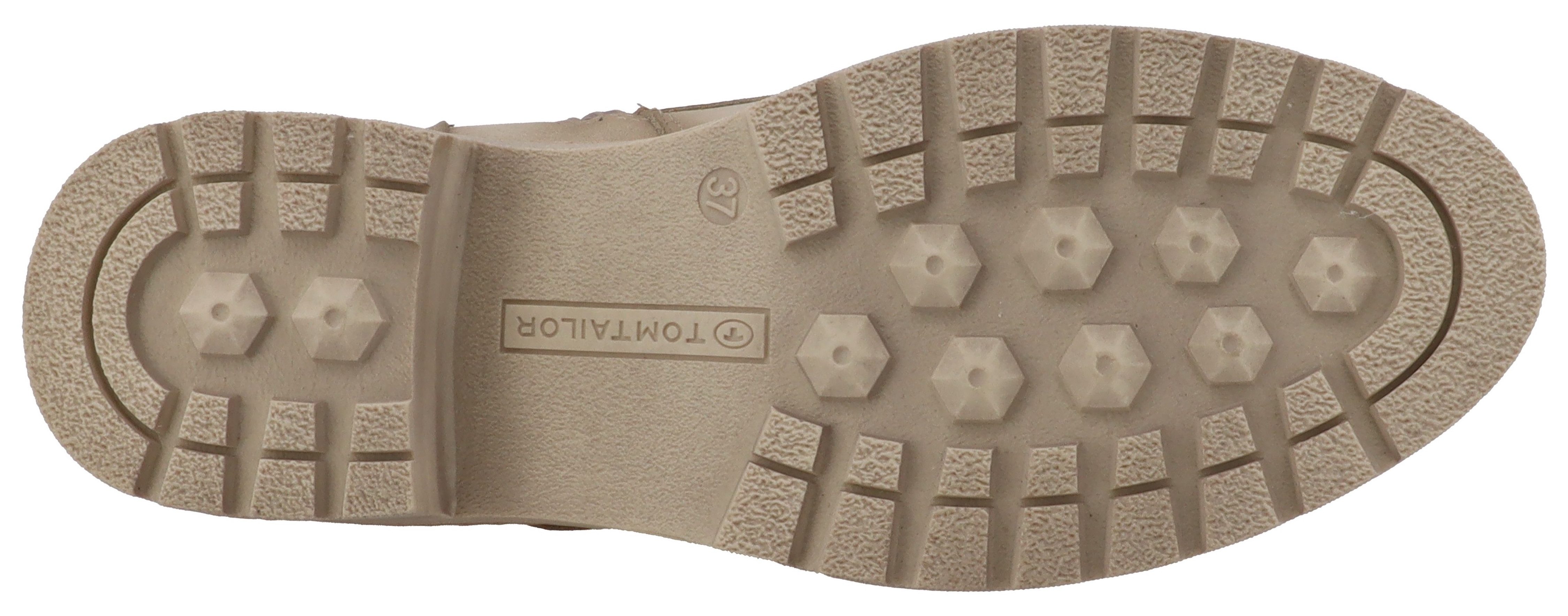 TOM TAILOR Winterstiefelette Stiefelette, Winterboots mit Blockabsatz