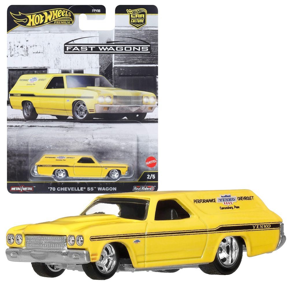 Hot Wheels Spielzeug-Rennwagen Chevelle SS Wagon JBK67 Hot Wheels Premium Car Culture Fahrzeug