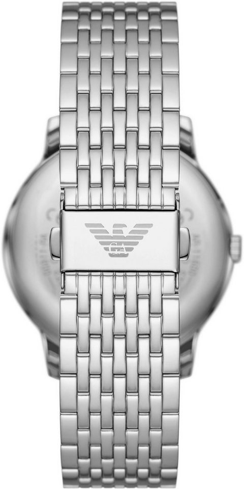 Emporio Armani Quarzuhr, Schnörkellose Herrenarmbanduhr