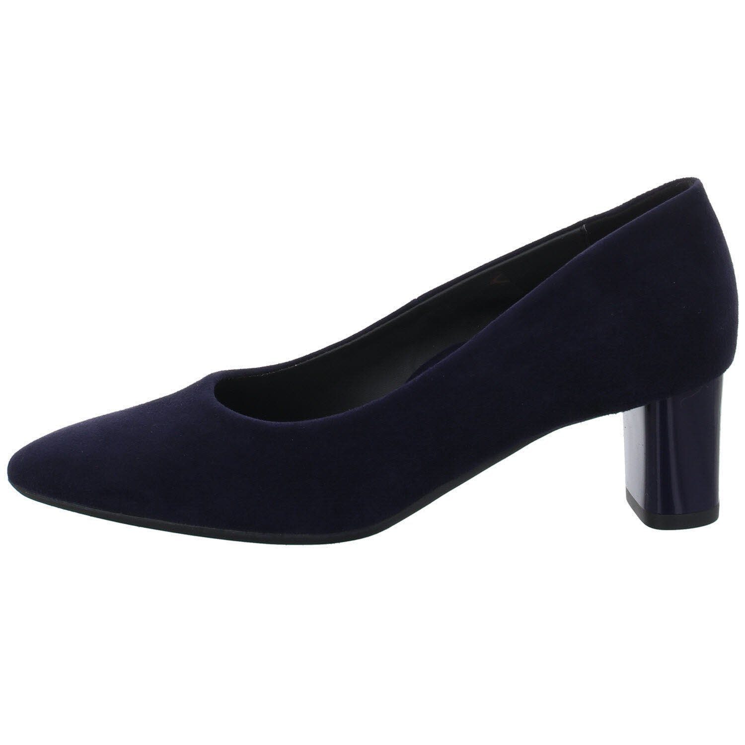 Ara Damen Pumps Schuhe London Pumps Elegant Klassisch Pumps Veloursleder blau 046575 | Pumps