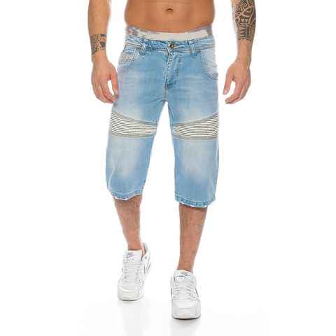 Lorenzo Loren Jeansshorts Herren Shorts Denim Blau LL-389