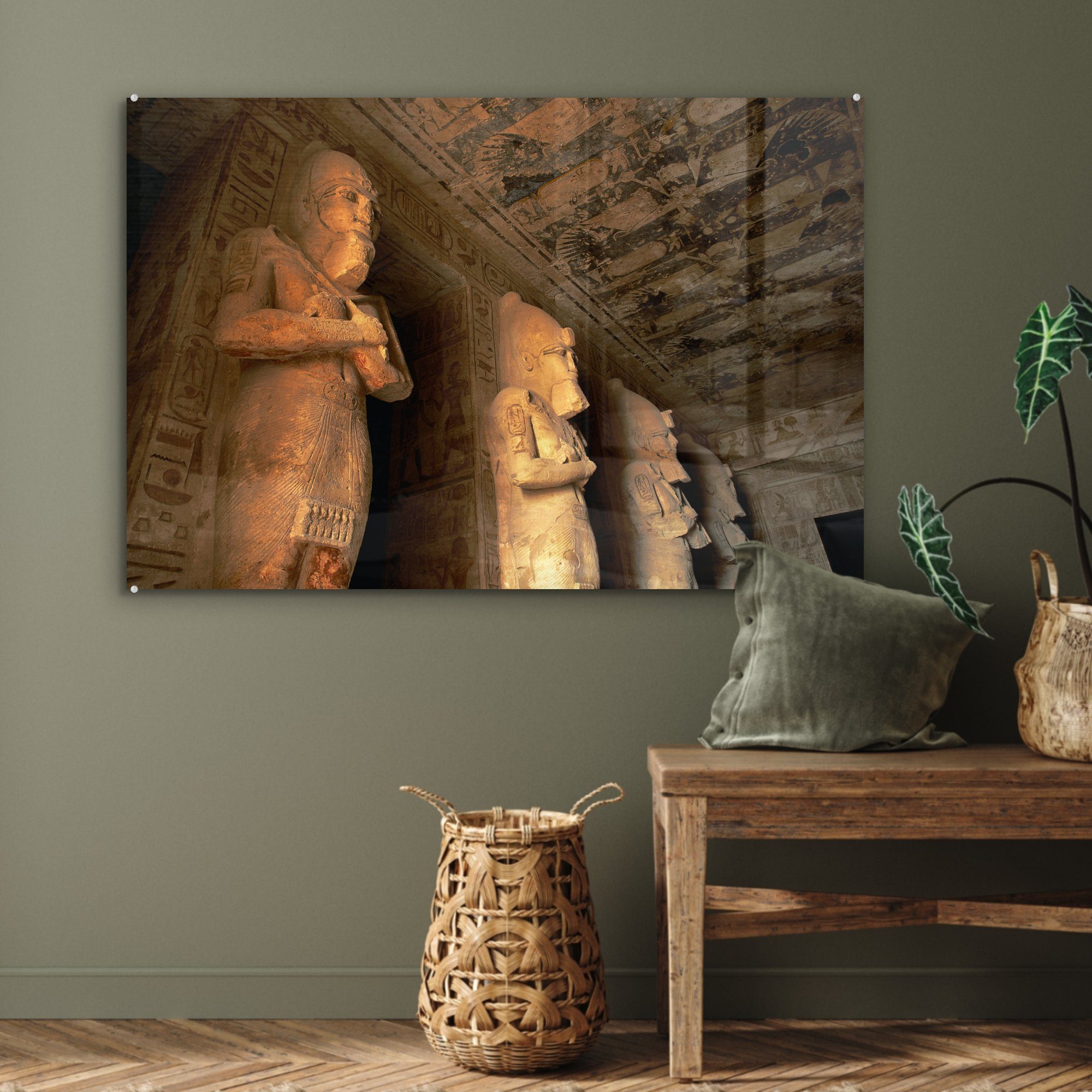 Simbel-Tempels Wohnzimmer in Acrylglasbild Ägypten, (1 des Das Innere MuchoWow Schlafzimmer Aboe St), & Acrylglasbilder