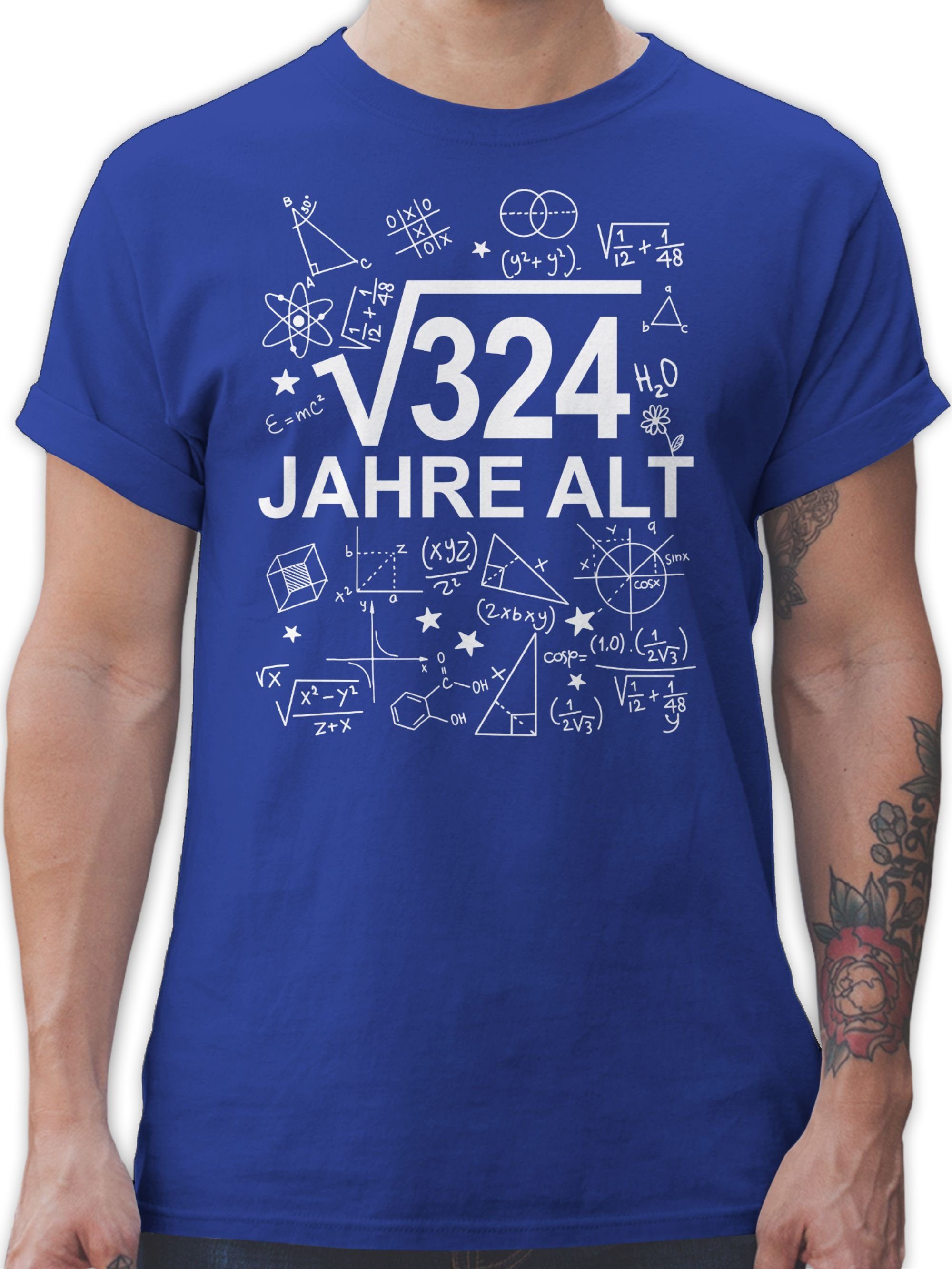 T-Shirt (Wurzel 324) Achtzehn Jahre alt weiß