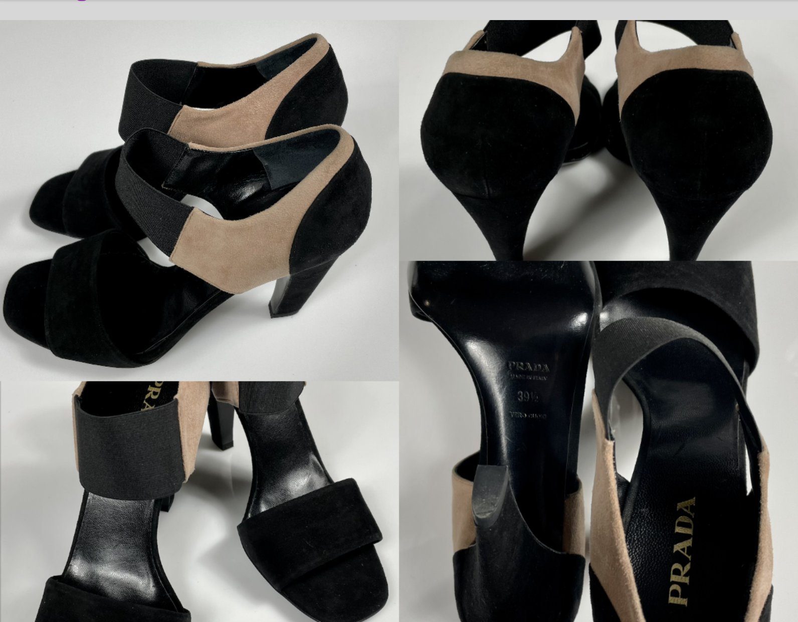 PRADA Prada Iconic Cult Sandals Shoes Slingback Schuhe Peep Open Toe Pumps N Pumps