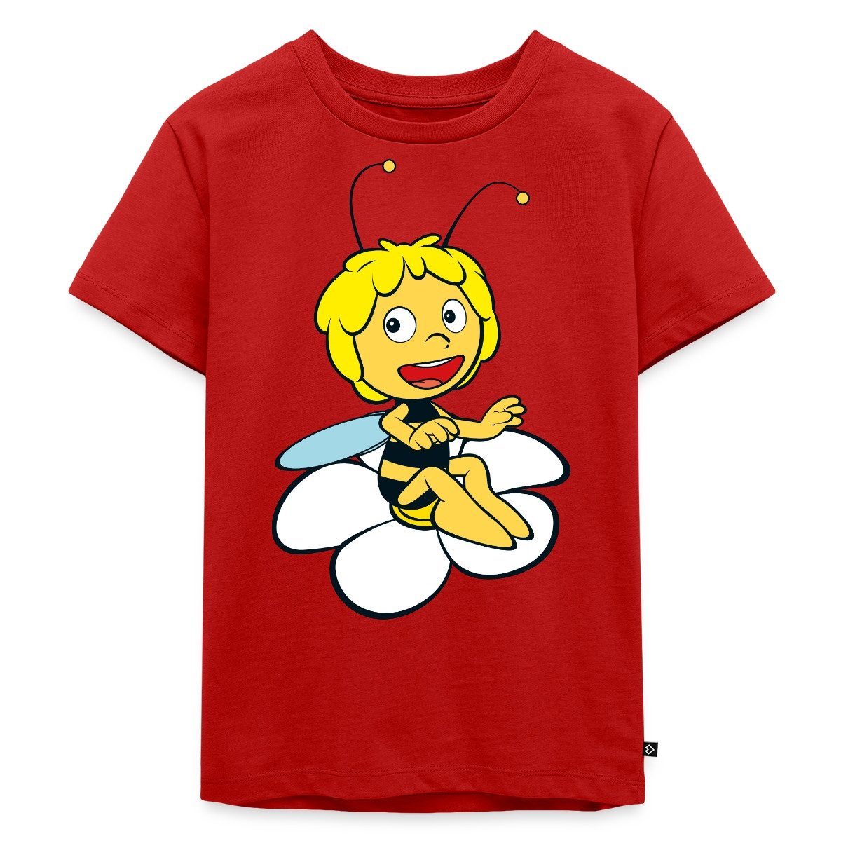 T-Shirt Biene Maja Sitzt auf Blume Kinder Premium T-Shirt