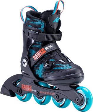 K2 Inlineskates K2 RAIDER BOA Kinder Inline Skate inkl. SABRES 4 Schlittschuh Eiskufen