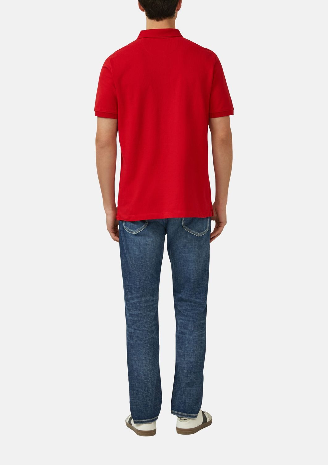 s.Oliver Poloshirt mit Logo-Stickerei und seitlich geschlitztem Saum – Bild 4 von 4