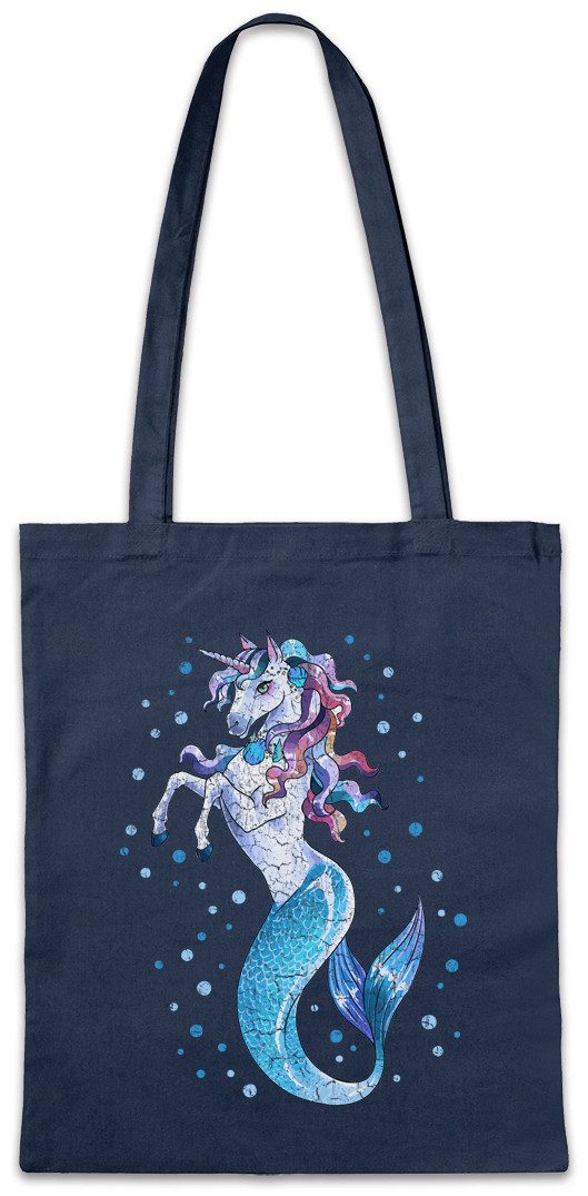Beuteltasche Unimaid I Stofftasche Einhorn Unicorn Meerjungfrau Anime Cartoon Comic