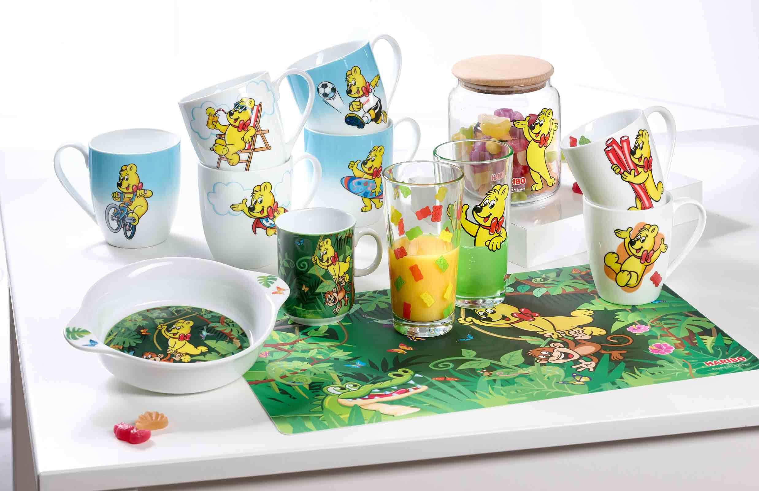 Ritzenhoff & Breker Vorratsdose Haribo Dose Hands Up ø 12 cm, Glas, (1-tlg)