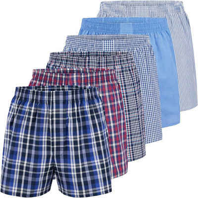 City Life Boxershorts City Life Herren Boxershorts Shorts Boxer (6er Pack) Sparpack S - 4XL (1-St)