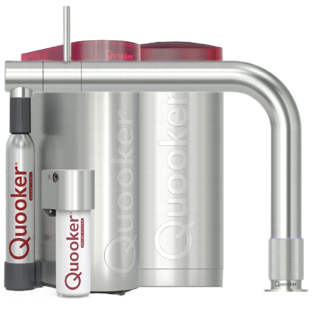 QUOOKER Küchenarmatur Front Set COMBI+ Reservoir CUBE Voll-Edelstahl FTSST COMBI+ CUBE2 *inkl. 7 JAHRE GARANTIE*
