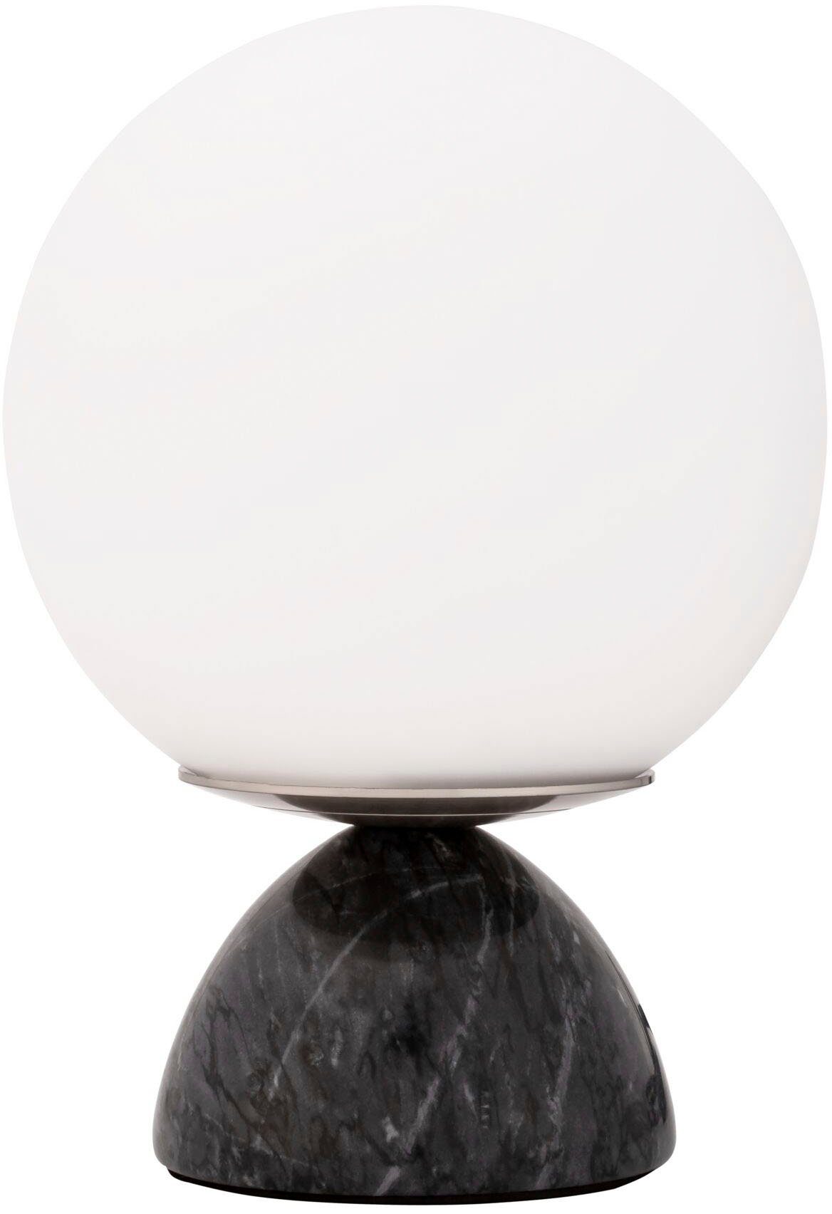 Schwarz/Weiß Marmor/Glas, ohne Tischleuchte Leuchtmittel, Ein-/Ausschalter, Shining max20W 230V Pearl E14 Pauleen