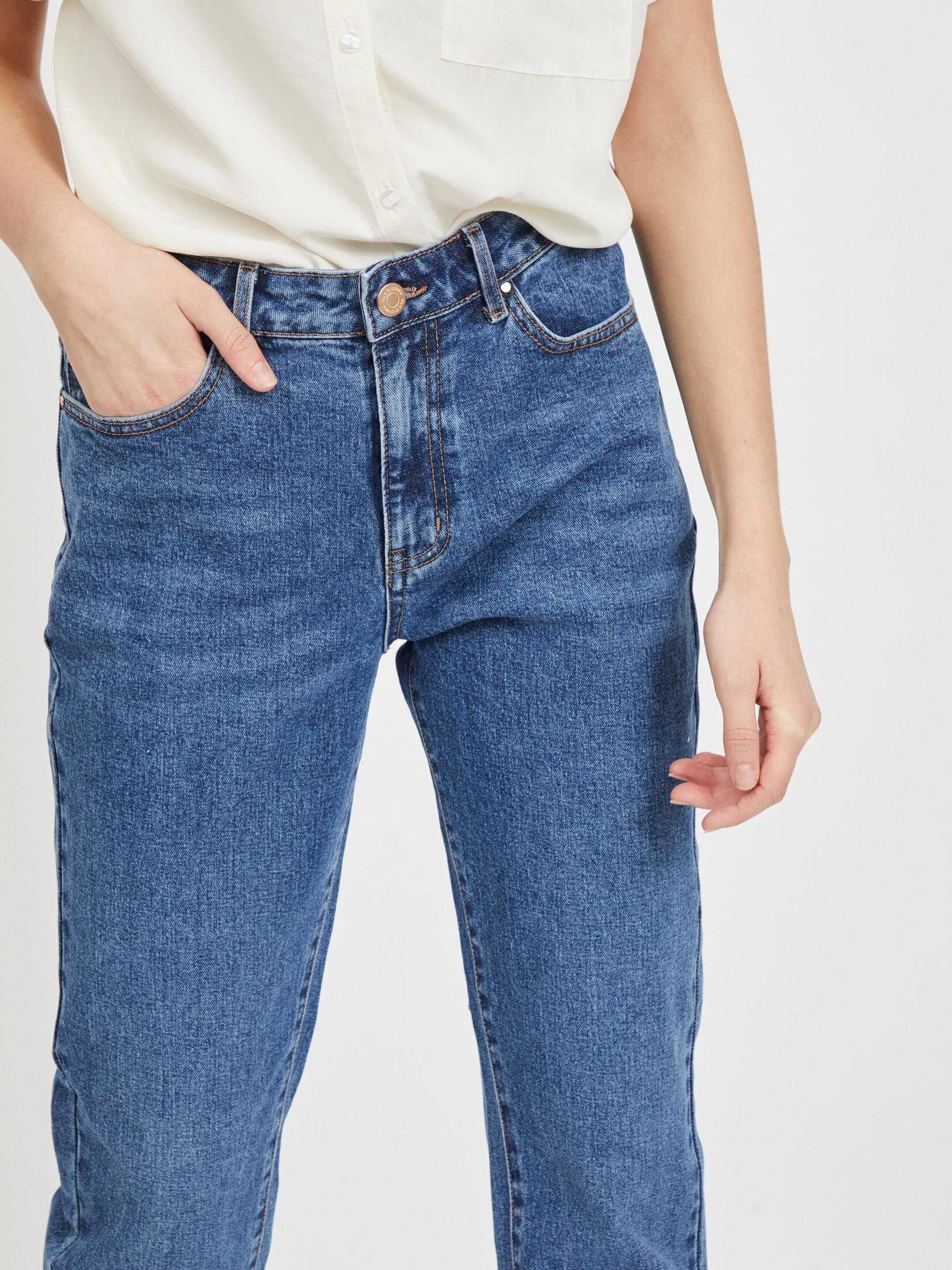 Vila Fit Jeans Damen (1-tlg) 5-Pocket-Jeans VISTRAY Straight