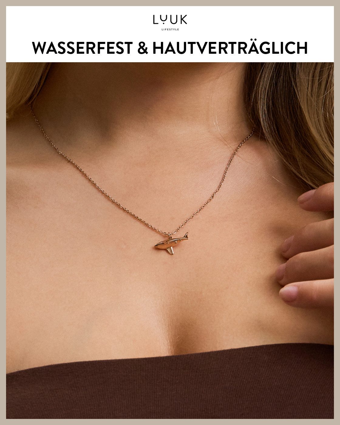 LUUK LIFESTYLE Kette mit Anhänger Hai, günstig online kaufen