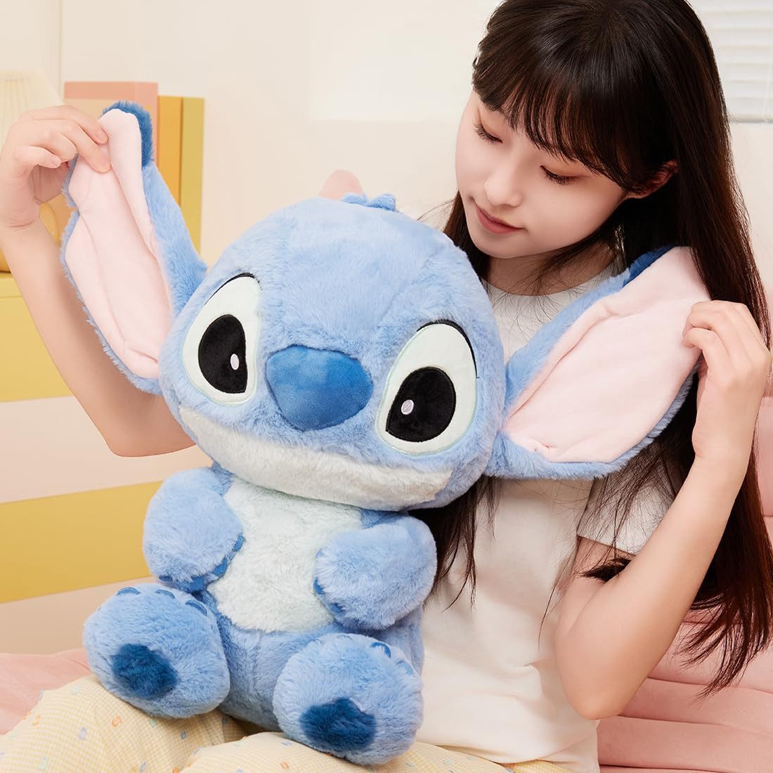 MINISO Plüschfigur Stitch Kuscheltier, 50x44cm Großer günstig online kaufen