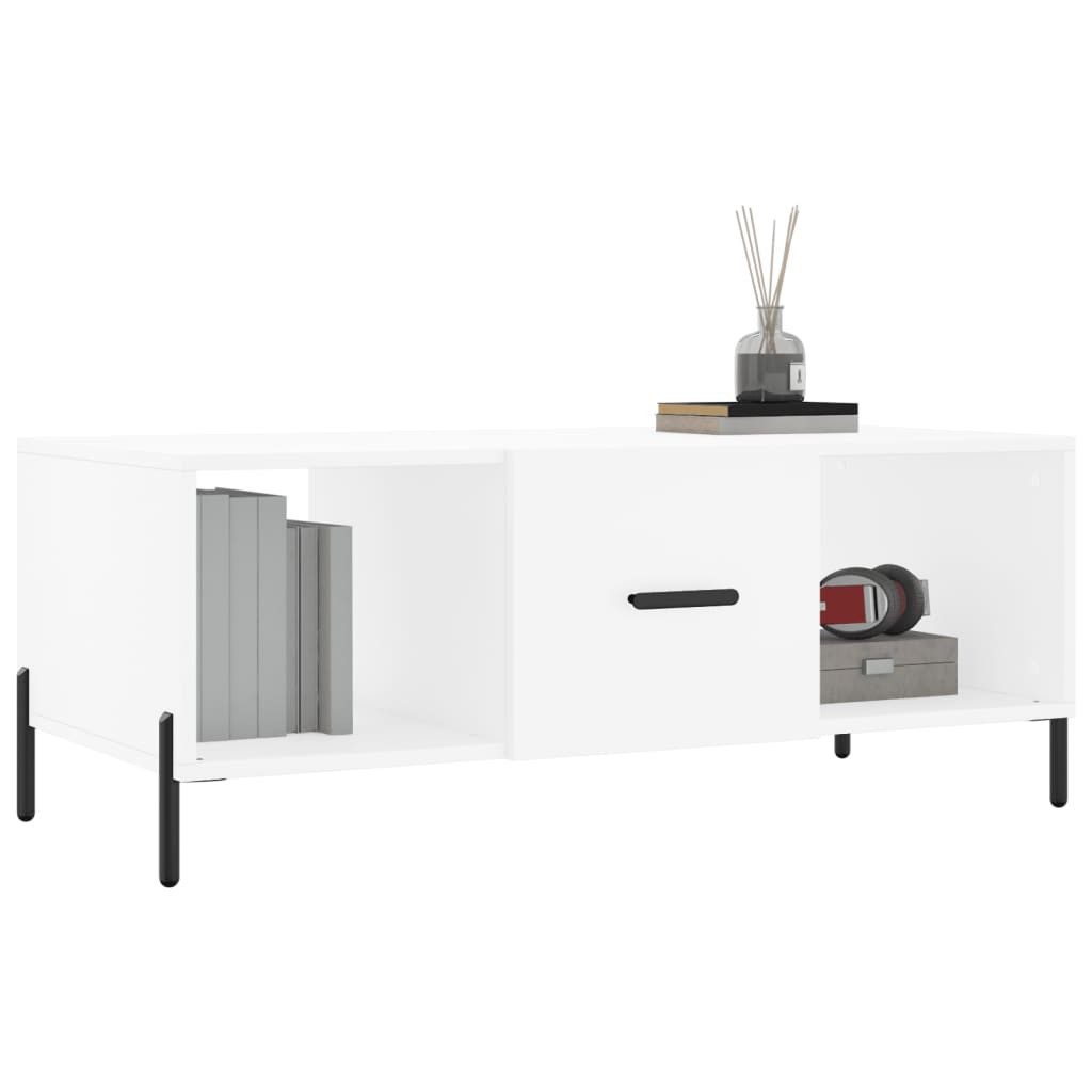 vidaXL Couchtisch Couchtisch Weiß 102x50x40 cm Holzwerkstoff (1-St)