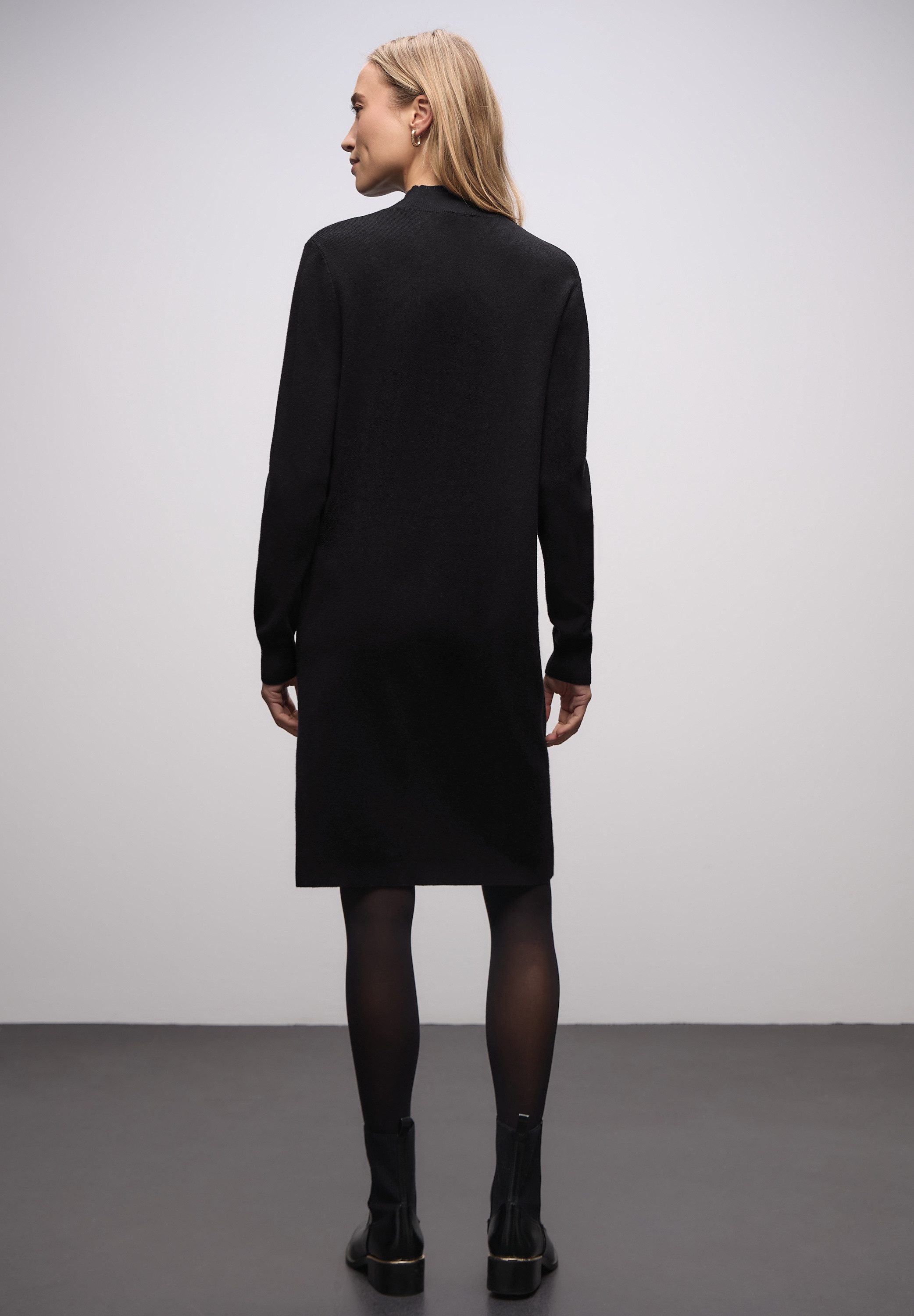 STREET ONE Strickkleid mit Stehkragen