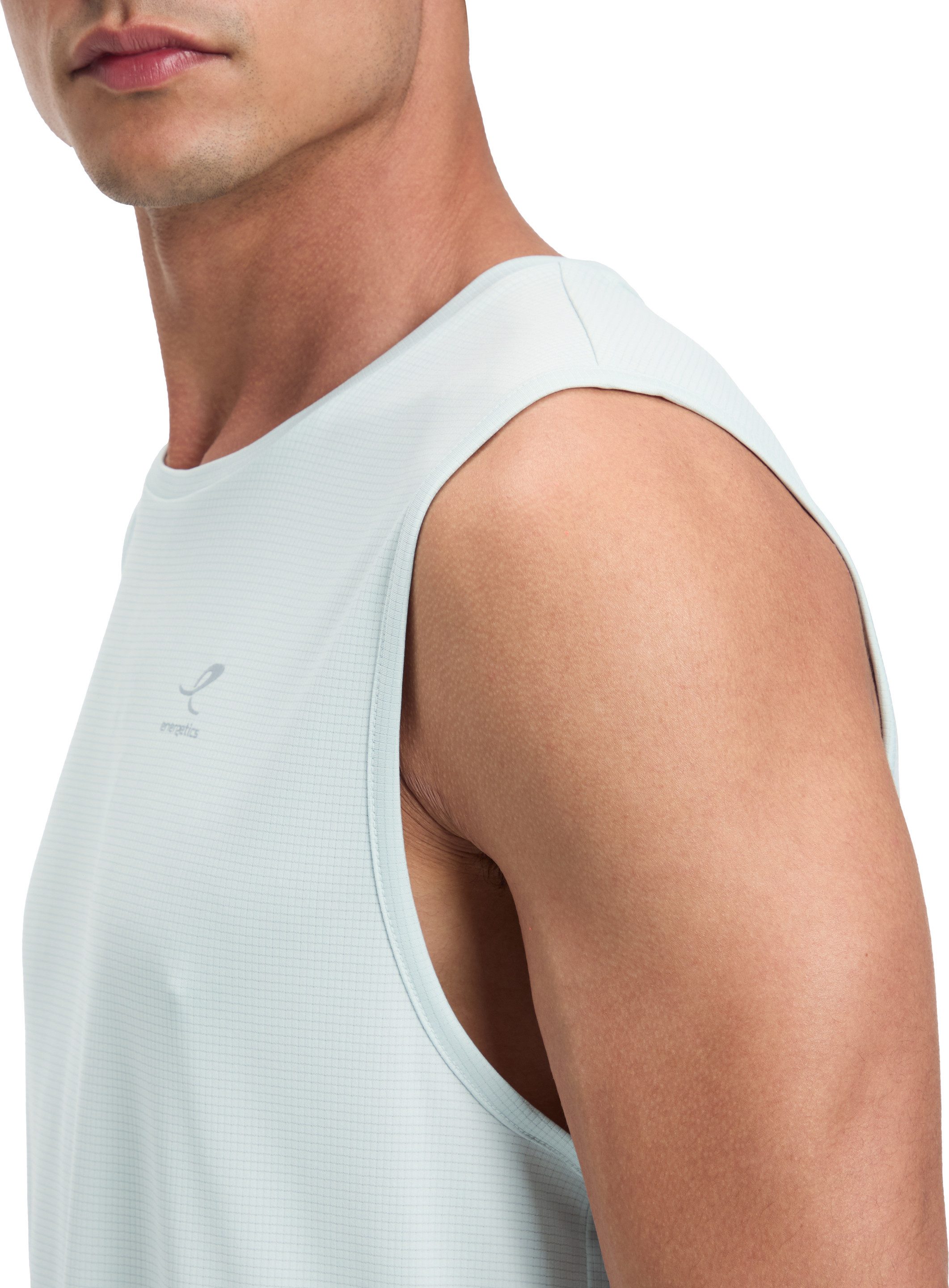 Energetics Laufshirt HE.-TANK-SHIRT STEFAN SL M mit Rundhalsausschnitt mit Bündchen, aus Polyester, Regular Fit