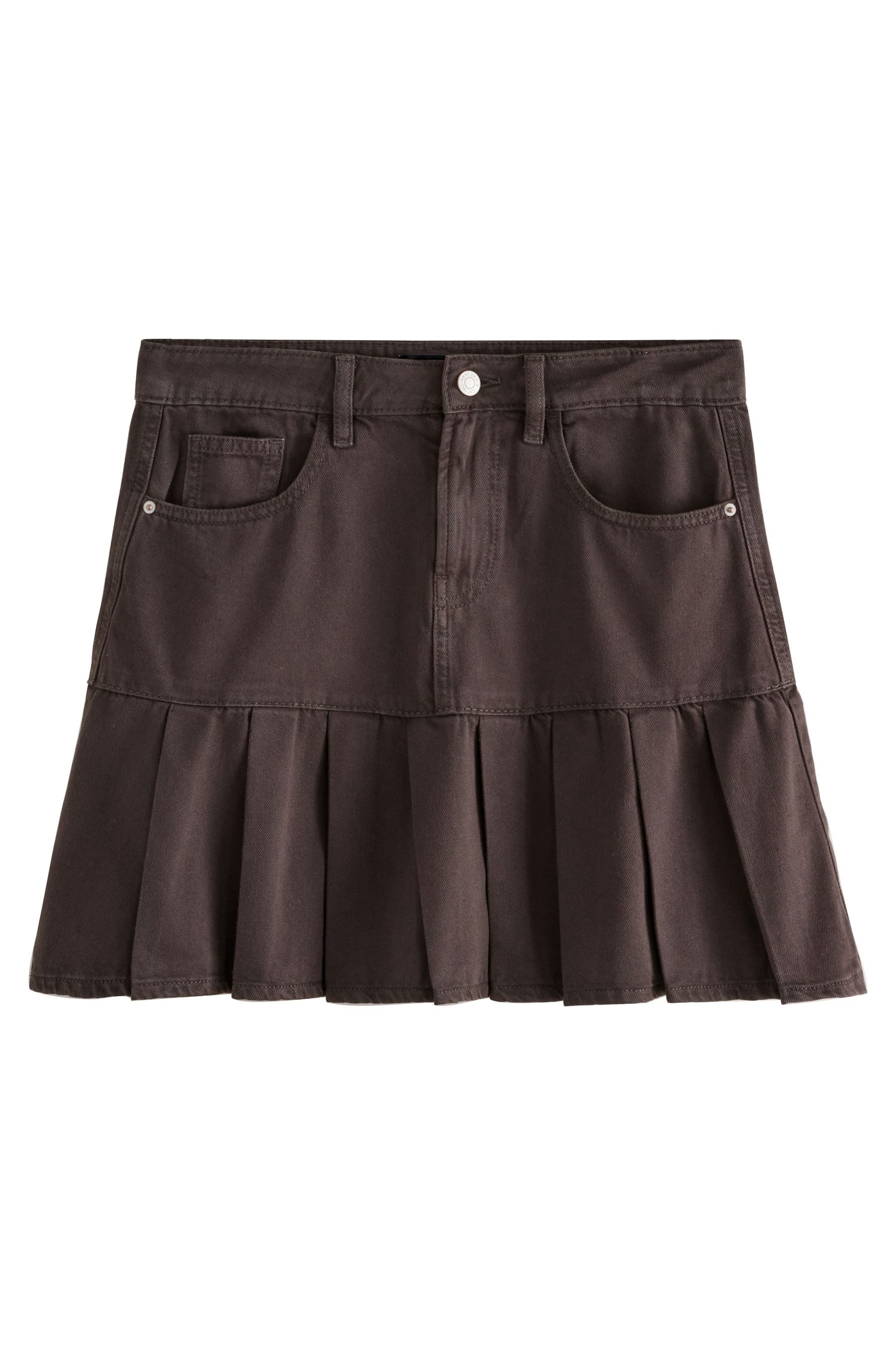 Next Minirock Denim-Minirock mit Falten (1-tlg) günstig online kaufen