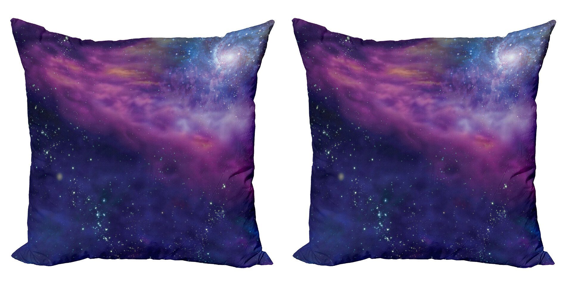 Stern Nebula Digitaldruck, Weltraum Accent (2 Galaxy Modern Abakuhaus Kissenbezüge Doppelseitiger Stück),