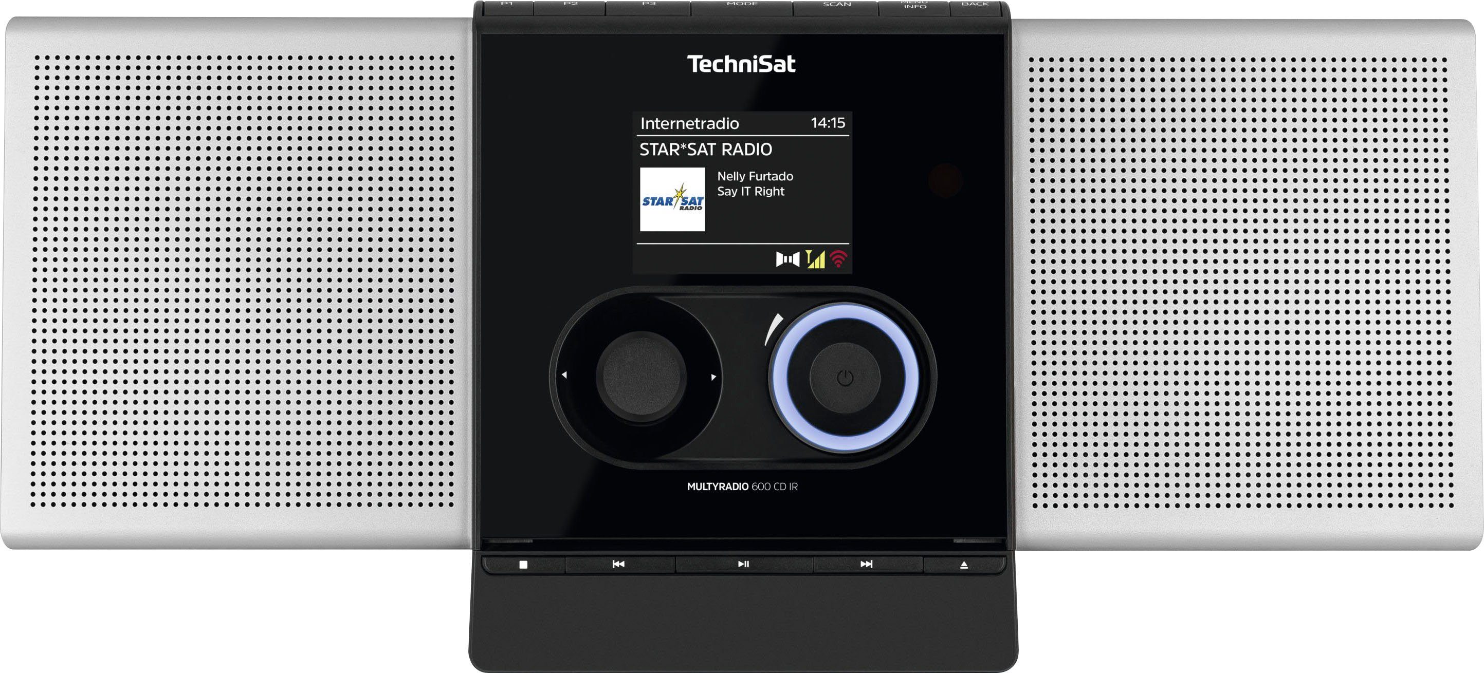 CD Radio UKW (DAB), Internetradio, IR mit MULTYRADIO RDS, W) (Digitalradio 40 TechniSat 600