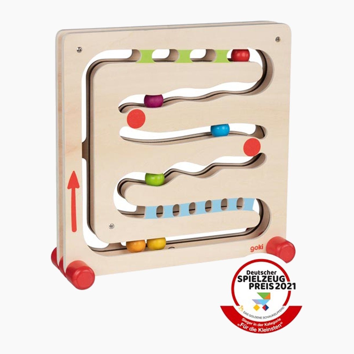 goki Kugelbahn Kugelbahn Spielzeugpreis, (packung, 1-tlg., set), das fördert die motorischen Fähigkeiten